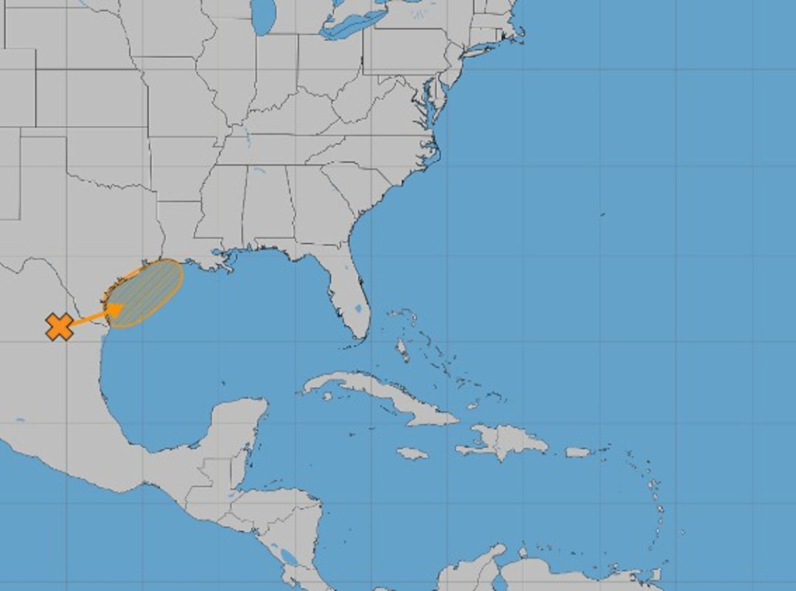 La primera tormenta de la temporada pudiera formarse en el Golfo de México el miércoles o jueves.