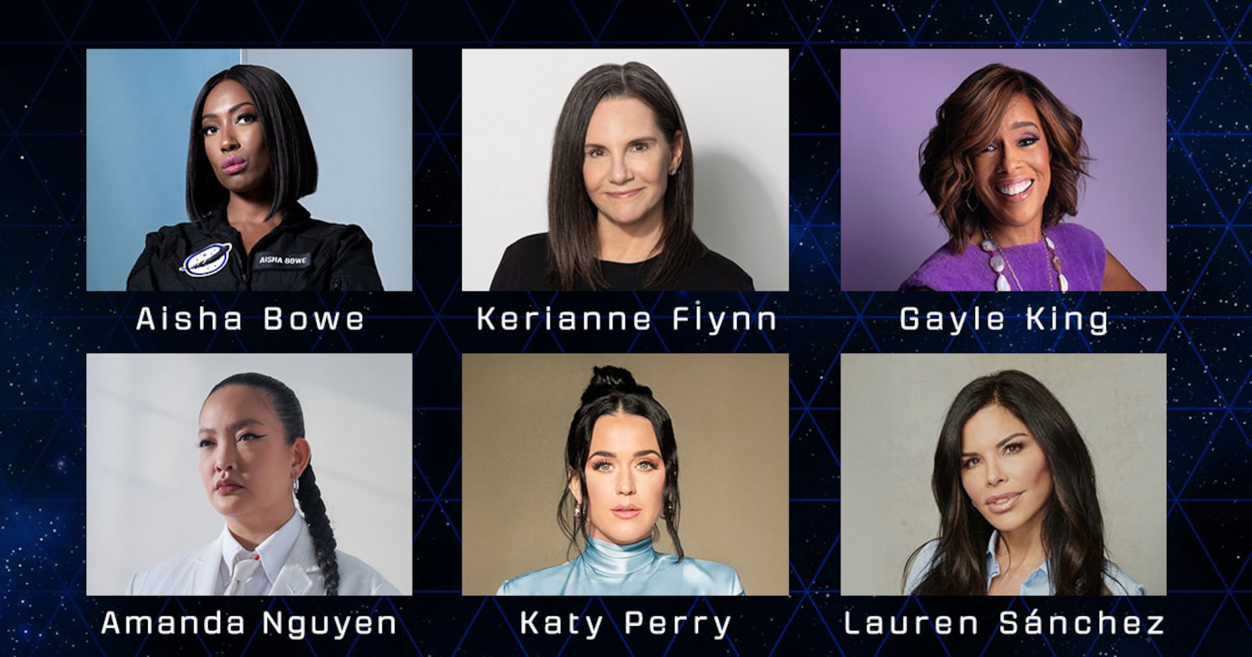 New Shepard’s 11th Human Flight, NS-31, Will Launch This Spring with Aisha Bowe, Amanda Nguyen, Gayle King, Katy Perry, Kerianne Flynn, and Lauren Sánchez (Photo: Blue Origin)