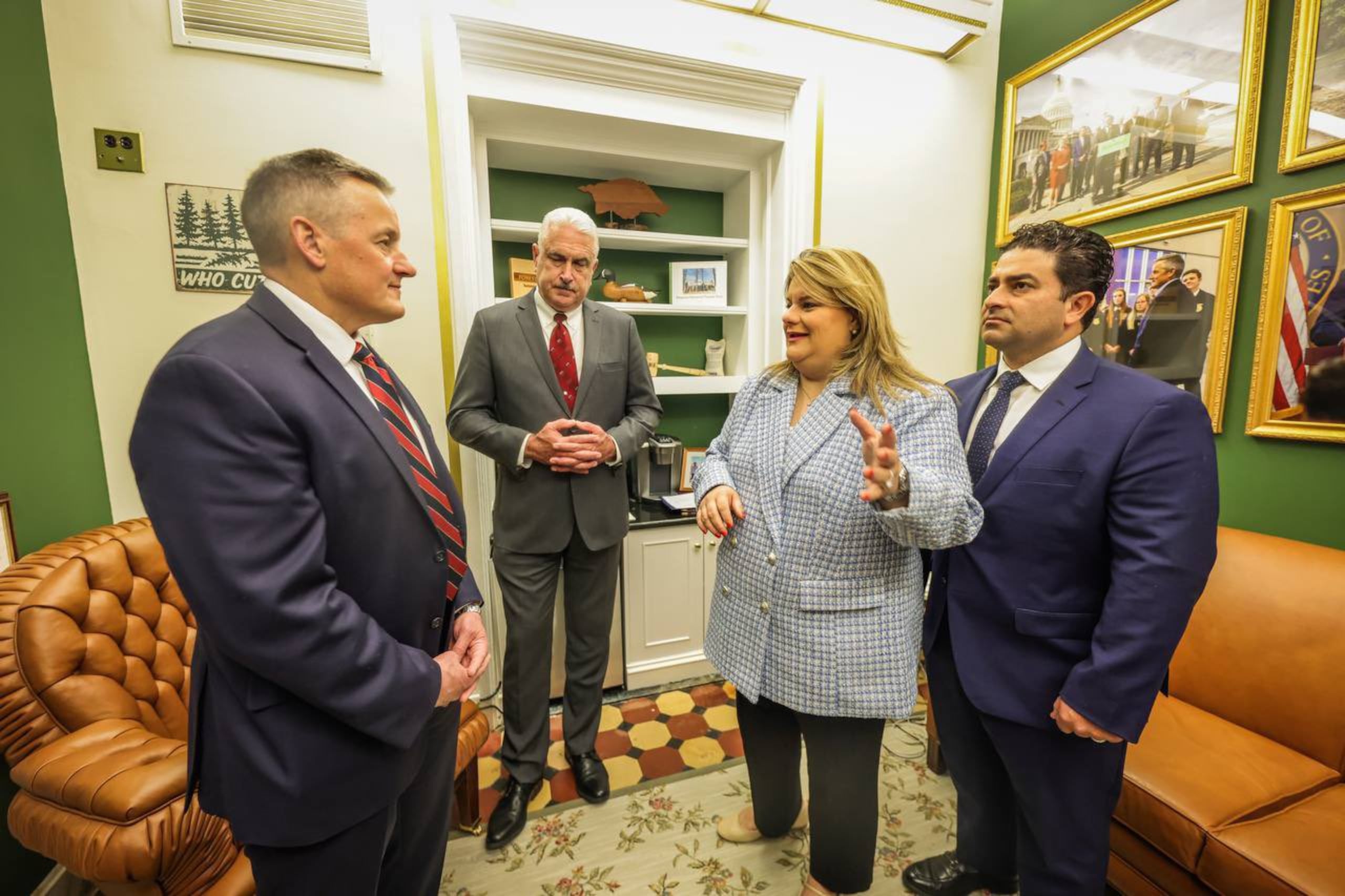 La gobernadora Jenniffer González Colón encabezó en la capital federal los esfuerzos a favor de la estadidad esta misma semana.