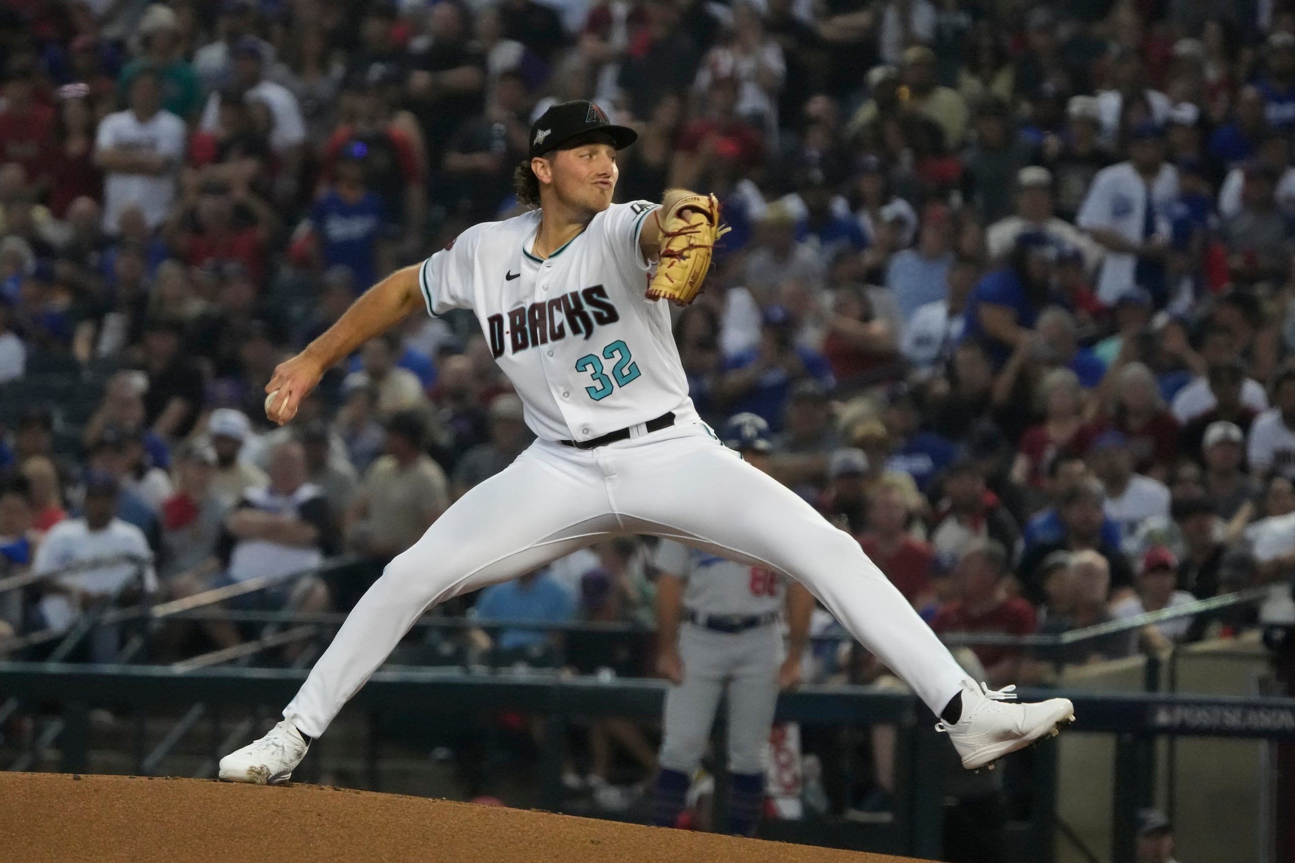 El abridor novato de los Diamondbacks de Arizona, Brandon Pfaadt.