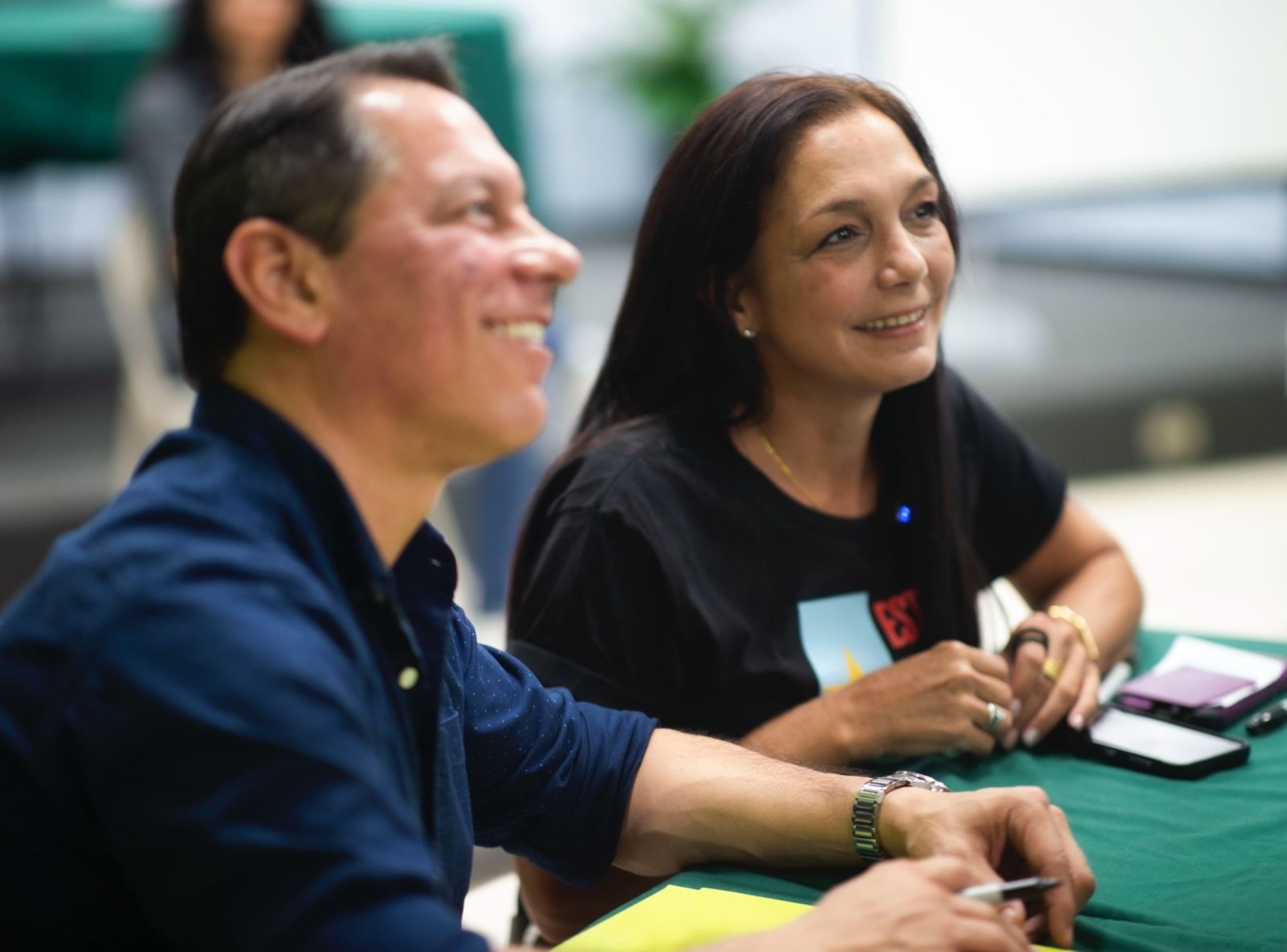 Juan Dalmau junto a su esposa Griselle Morales.