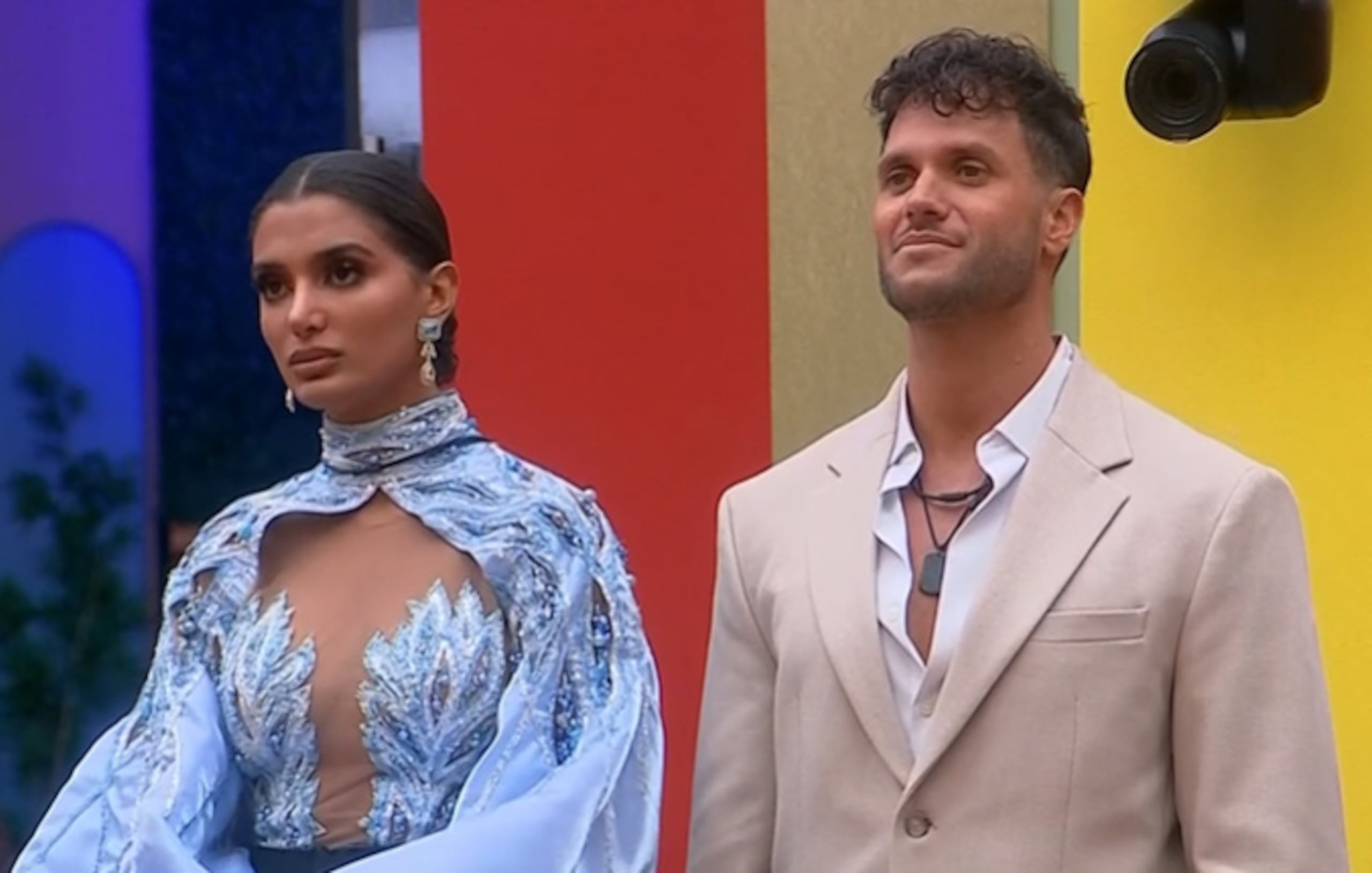 Celinee Santos y Fabio Agostini en la gala final de La casa de los famosos 6.