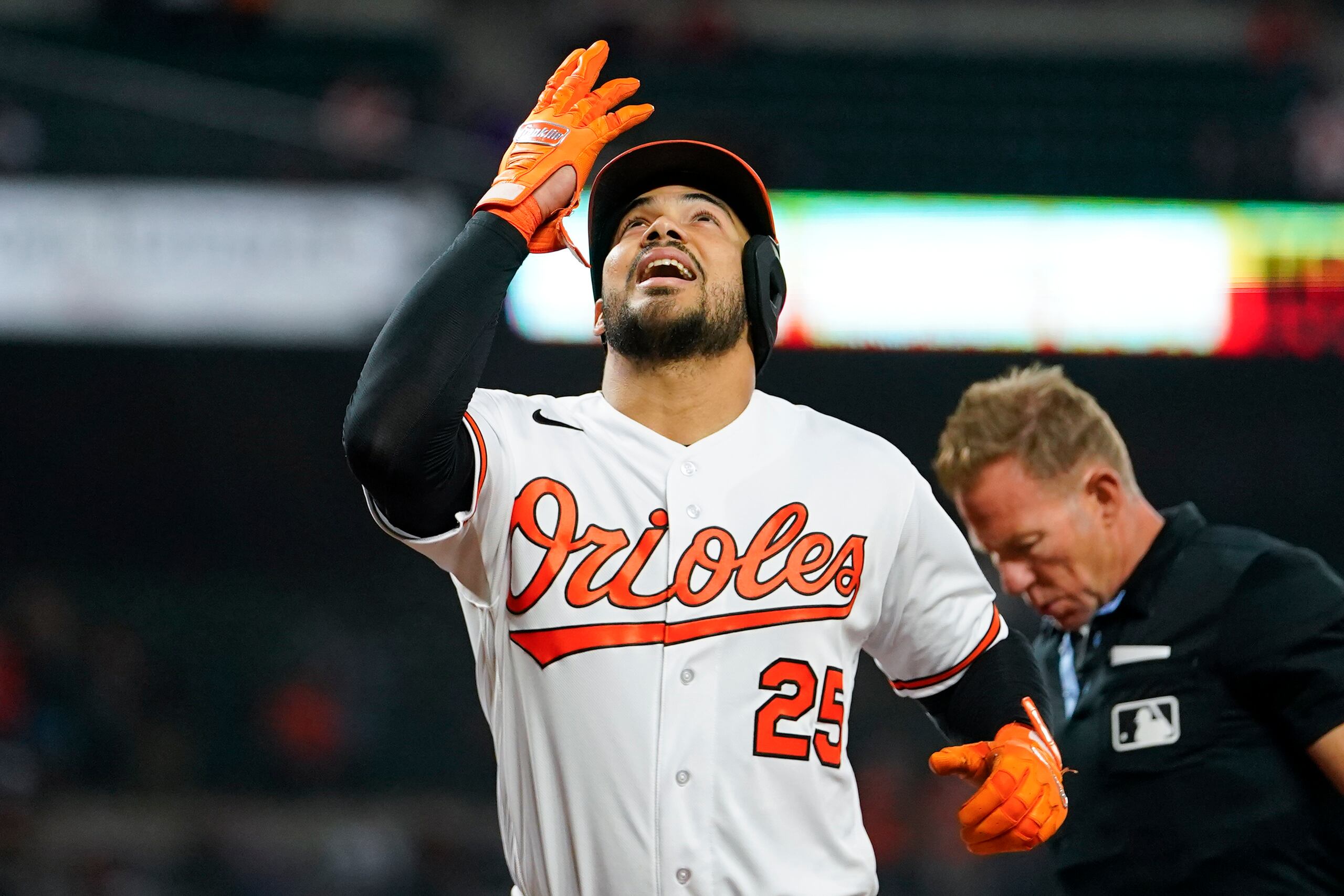 El guardabosques Anthony Santander ha sido uno de los mejores bateadores de los Orioles de Baltimore esta temporada.