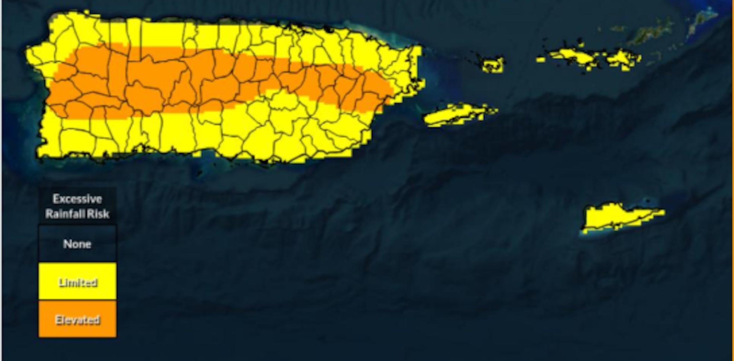 Pronóstico de lluvia para hoy, martes 24 de febrero.