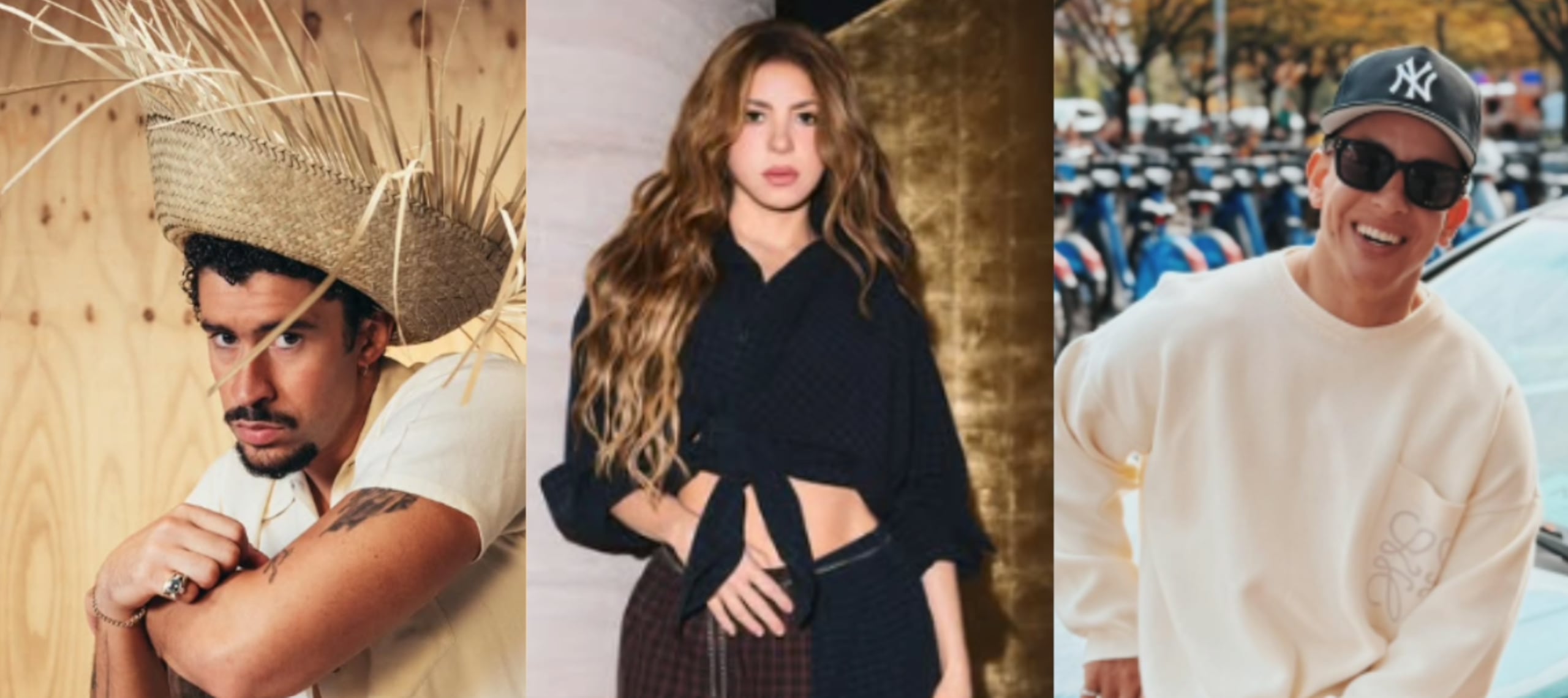 Los tres cantantes destacaron dentro de la lista.