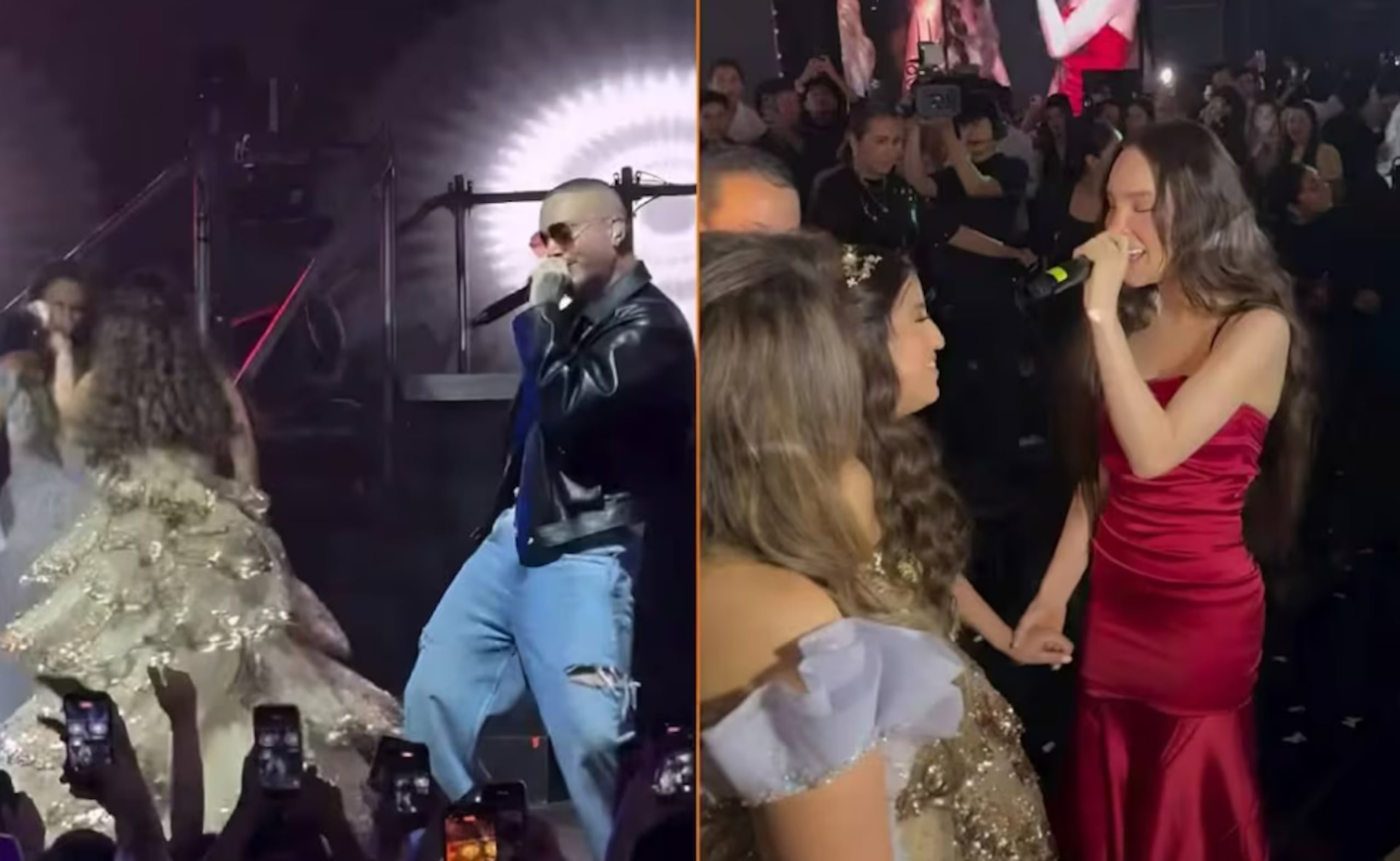 J Balvin y Belinda en el quinceañero de la joven mexicana Mafer que se ha vuelto viral en las redes sociales.
