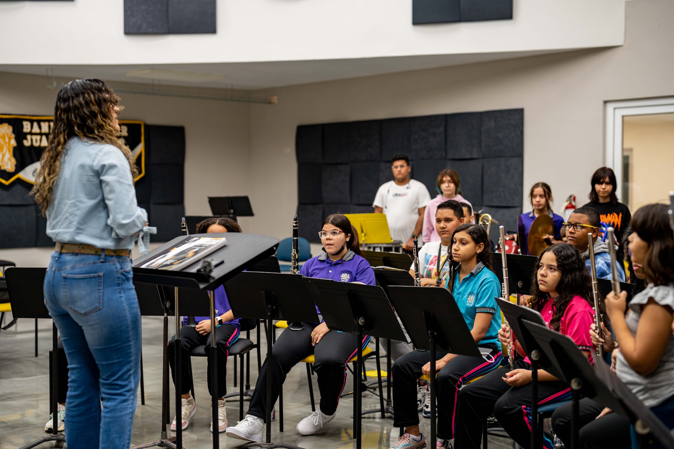 Juana Díaz es uno de los municipios con población más joven. En la foto, integrantes de la Banda Escolar del municipio.