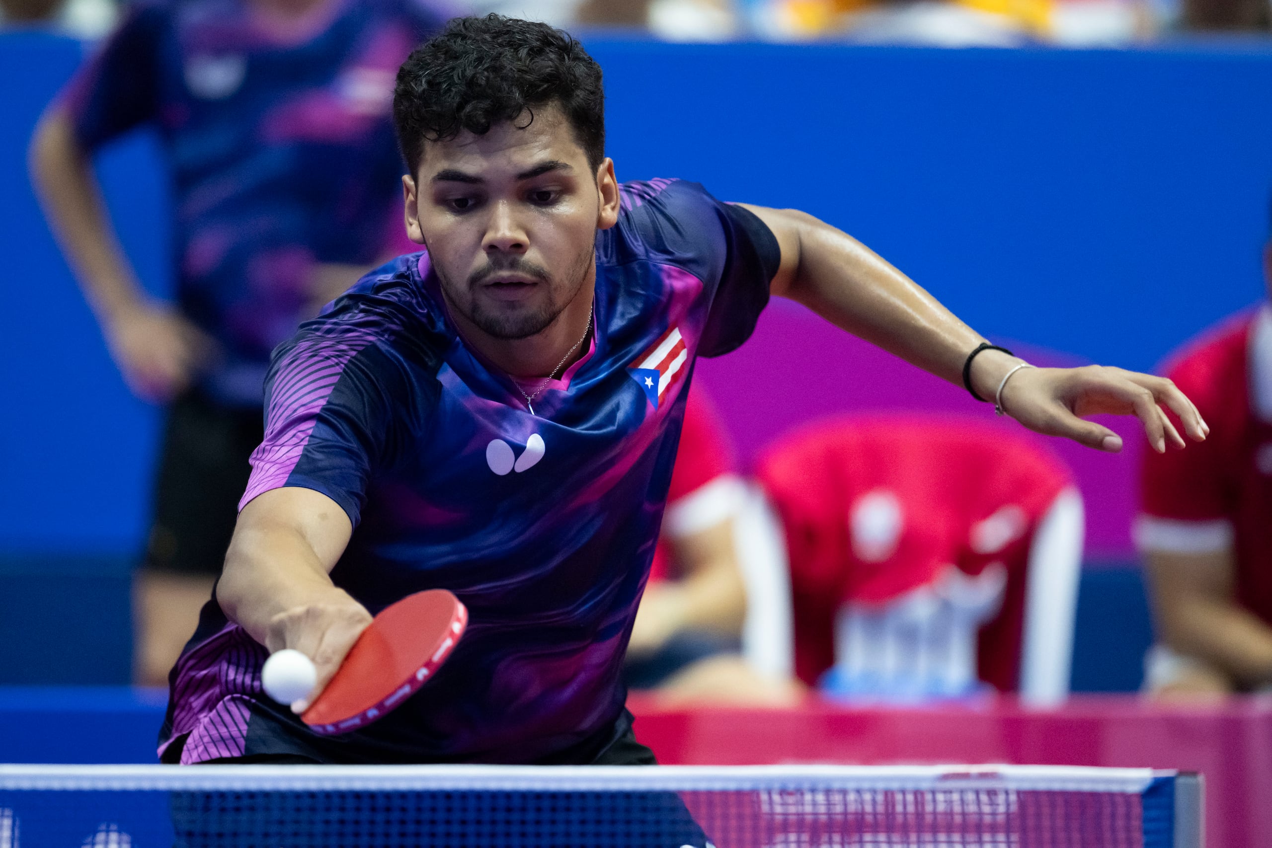 Ángel Naranjo durante un partido de los Juegos Centroamericanos y del Caribe Santo Domingo 2026.