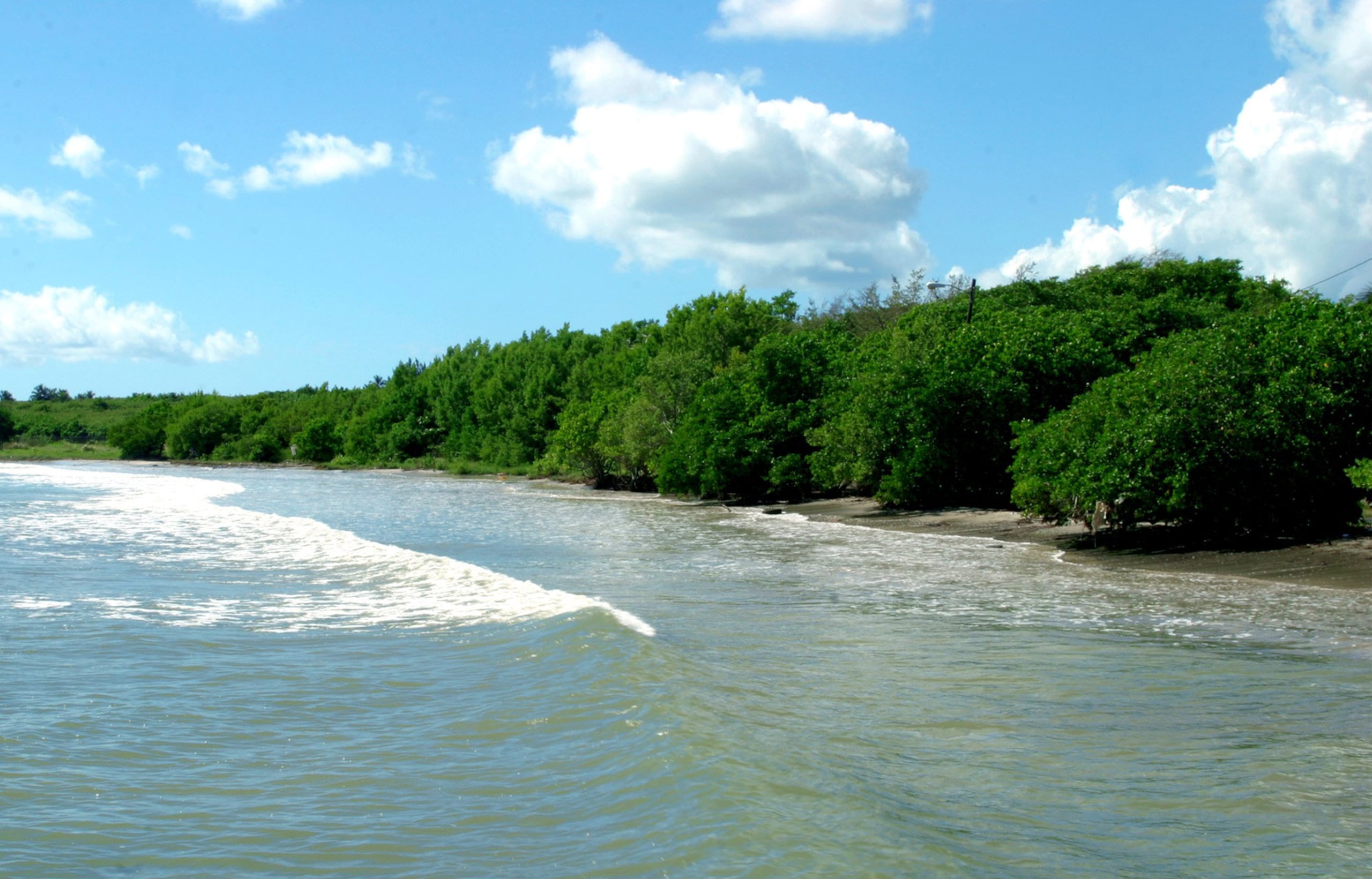 La playa Los Machos en Ceiba.