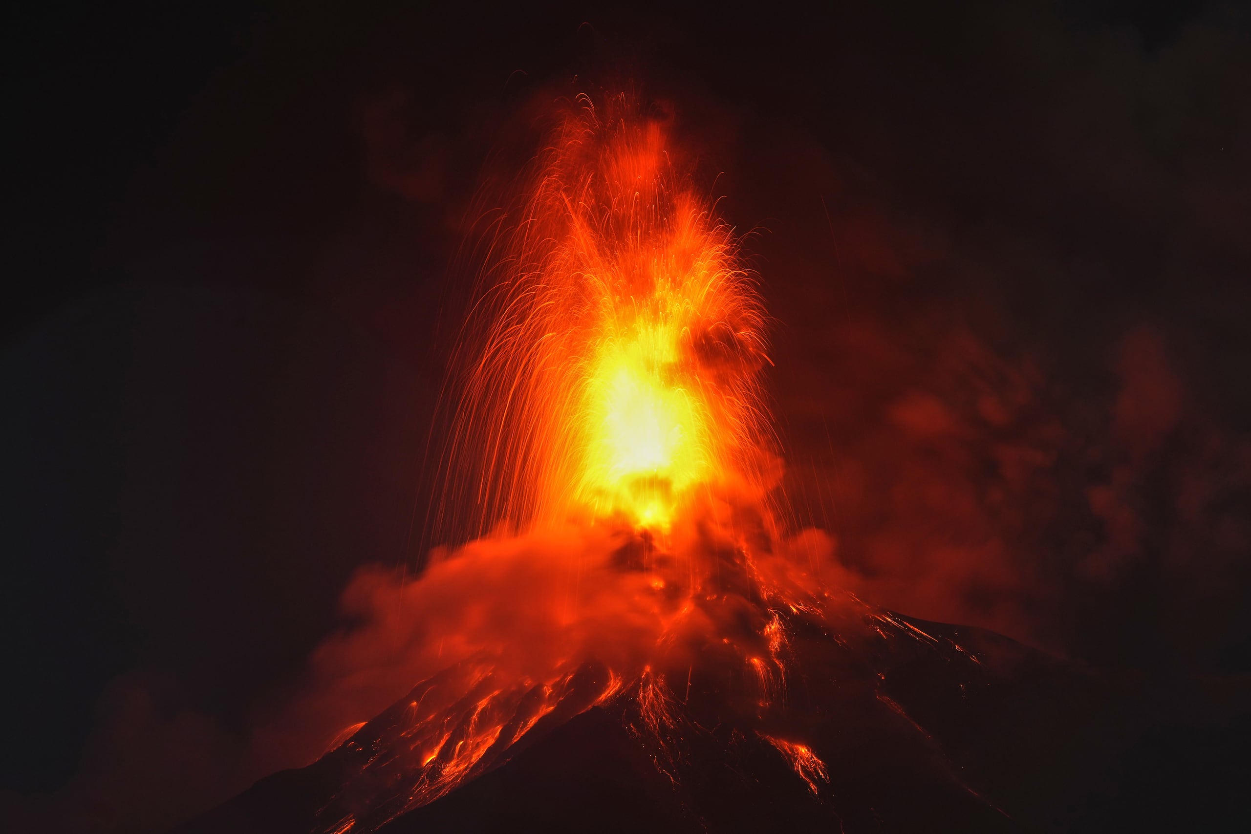 El Volcán de Fuego, uno de los más activos de Guatemala.
