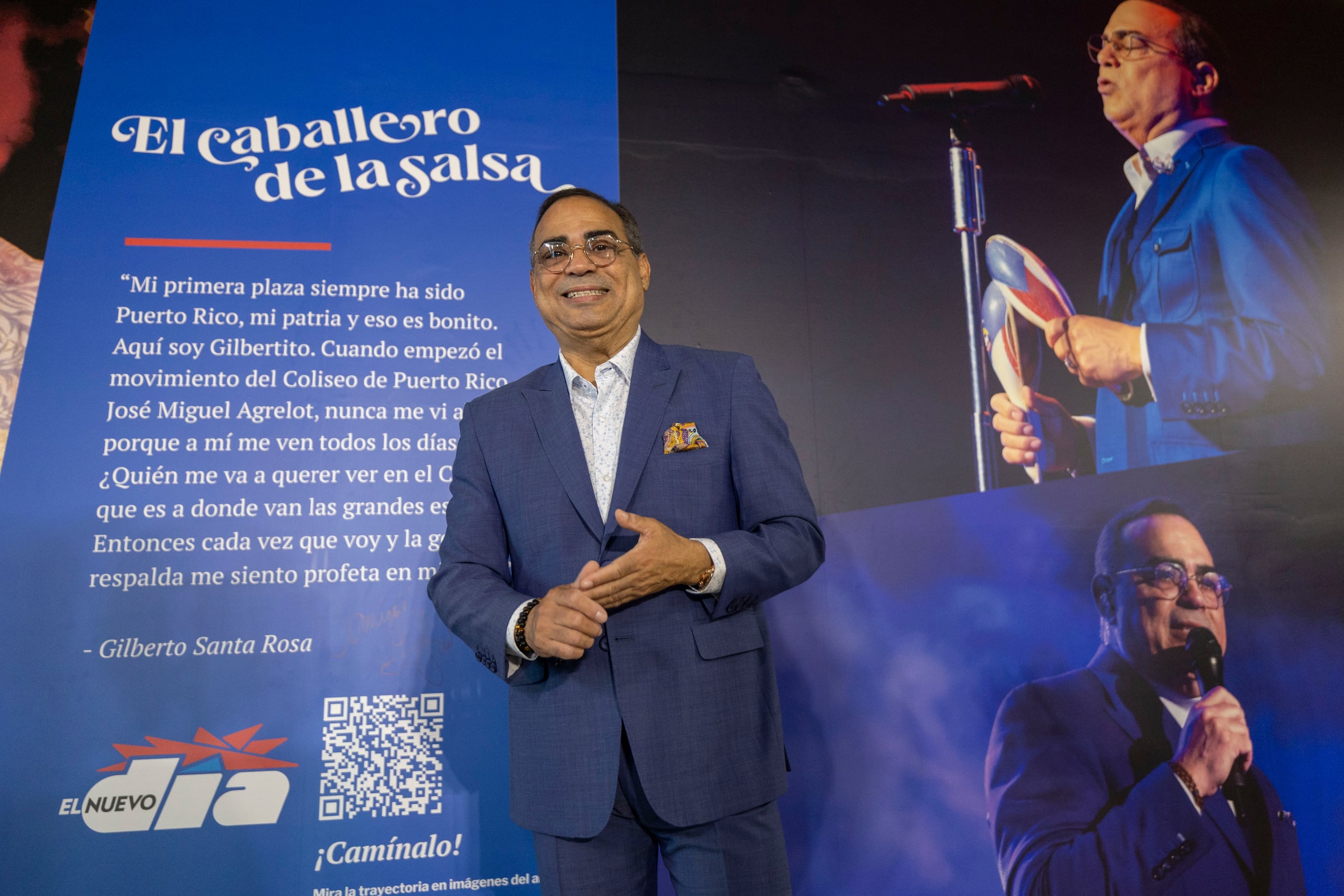 El mural cubre una amplia pared del vestíbulo del Coliseo de Puerto Rico, donde el artista tendrá un próximo concierto el sábado 19 de agosto.
