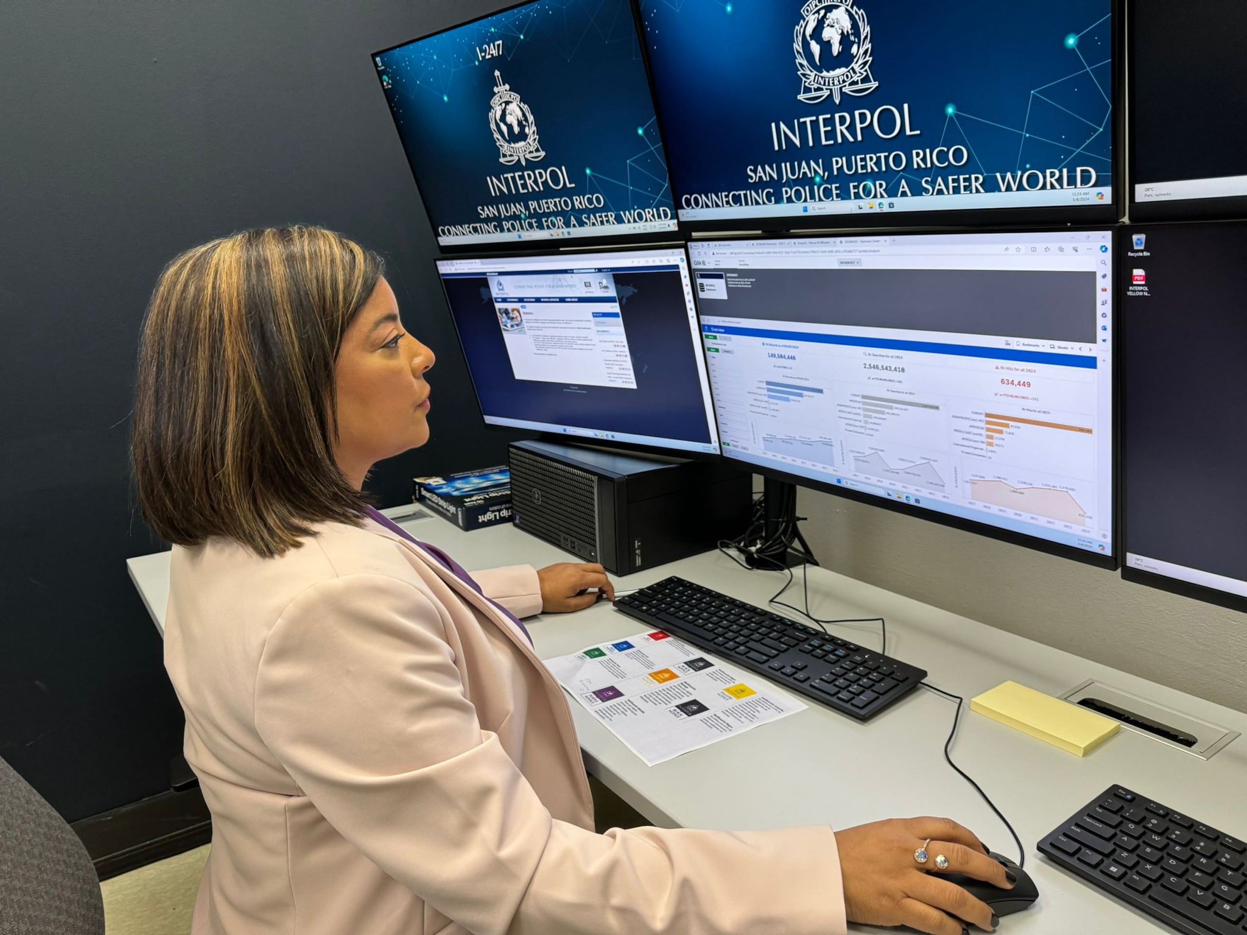 Laura Peña, directora de la Interpol en Puerto Rico.