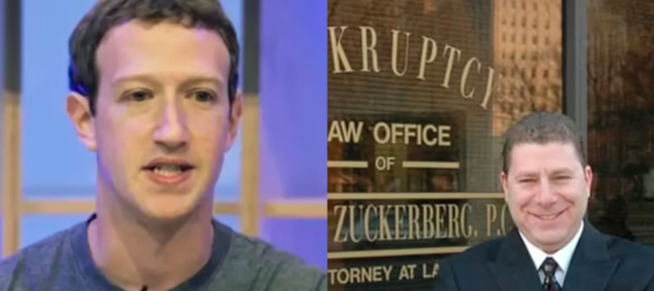 De izquierda a derecha: el presidente de Meta, Mark Zuckerberg, y el abogado, Mark Zuckerberg.