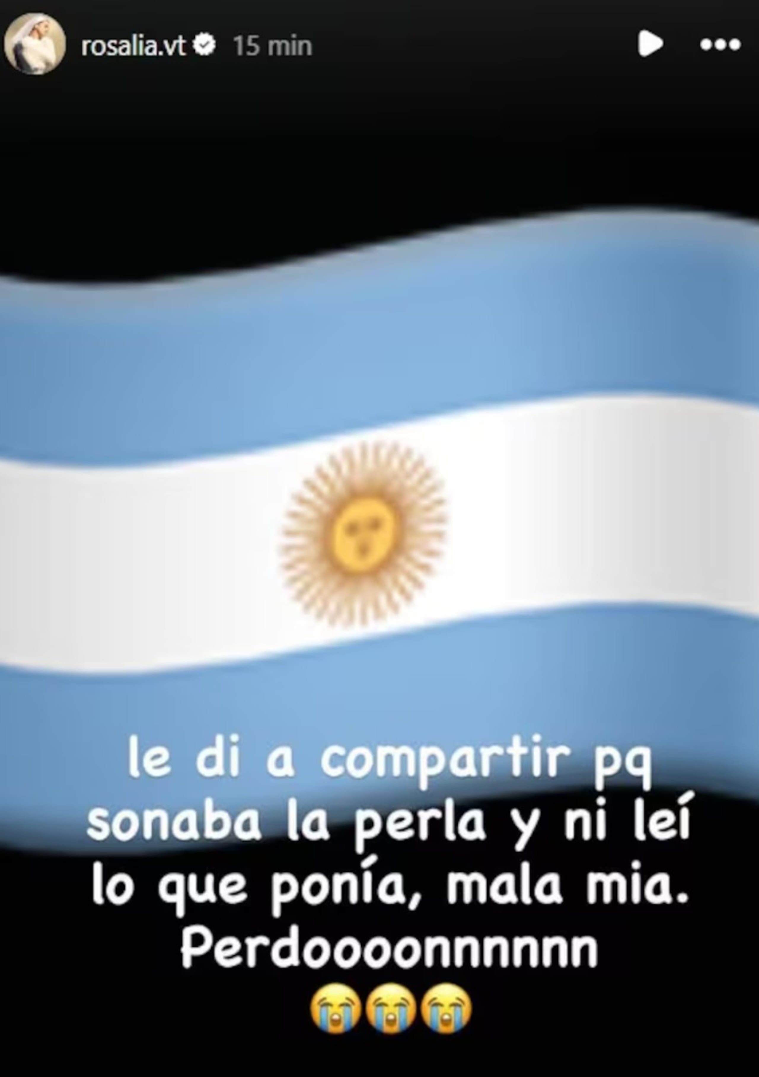 Publicación de Rosalía.