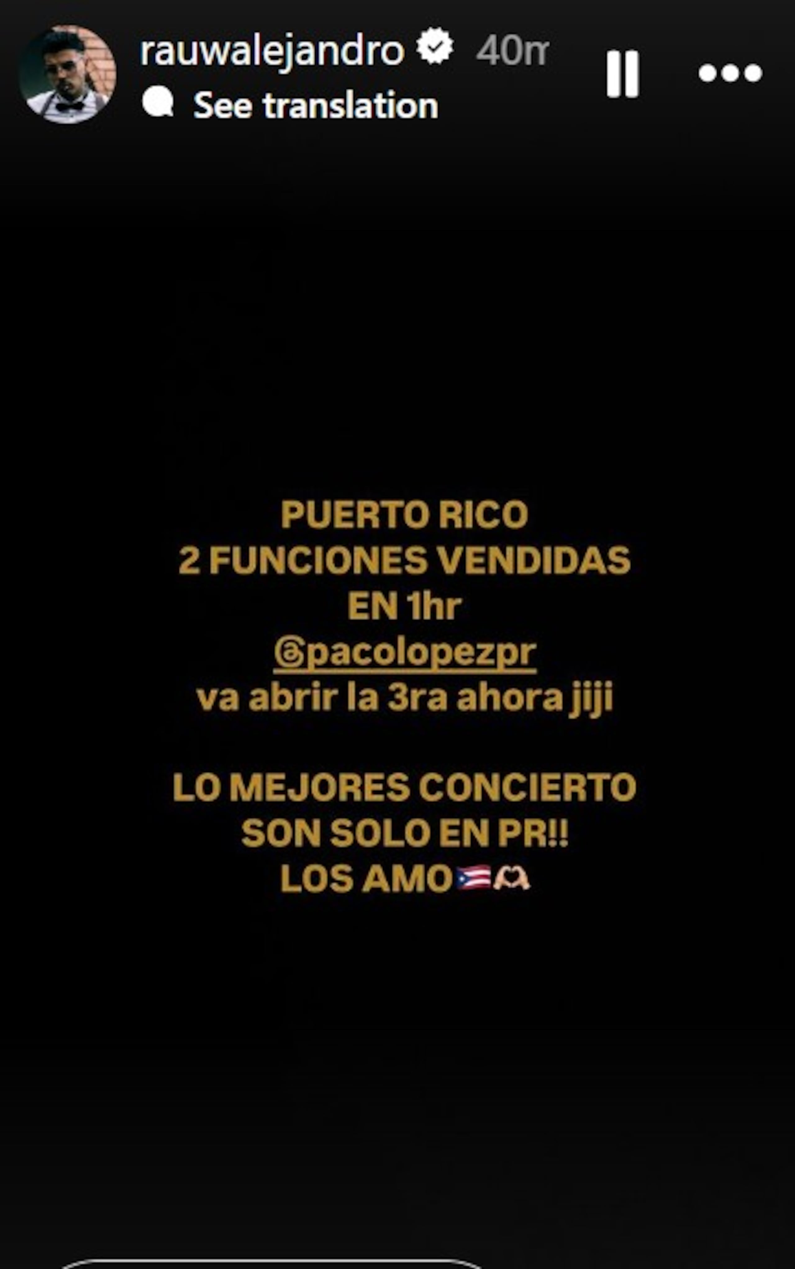 Vendió en menos de dos horas las funciones del 5 y 6 de junio.