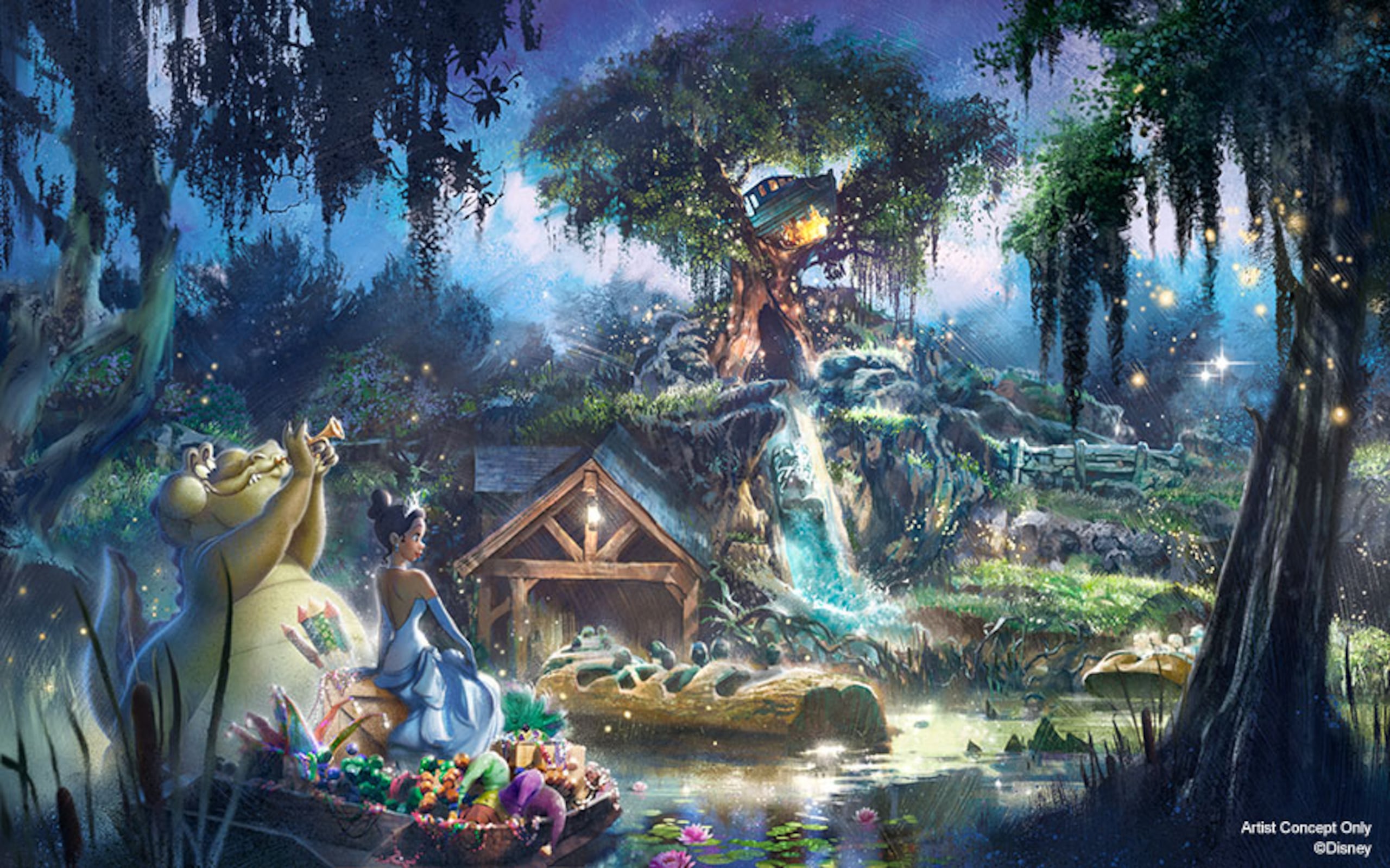 La nueva atracción "Tiana’s Bayou Adventure" sustituye lo que era "Splash Mountain".