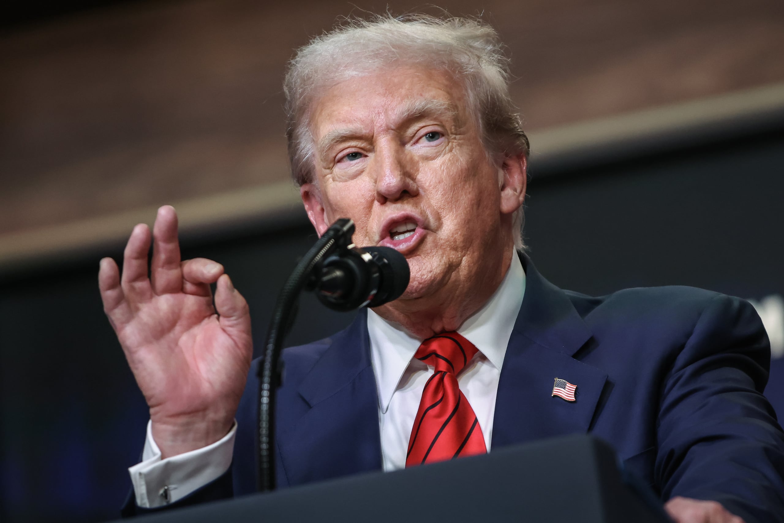 El presidente de Estados Unidos, Donald Trump. (EFE/EPA/SAMUEL CORUM / POOL)