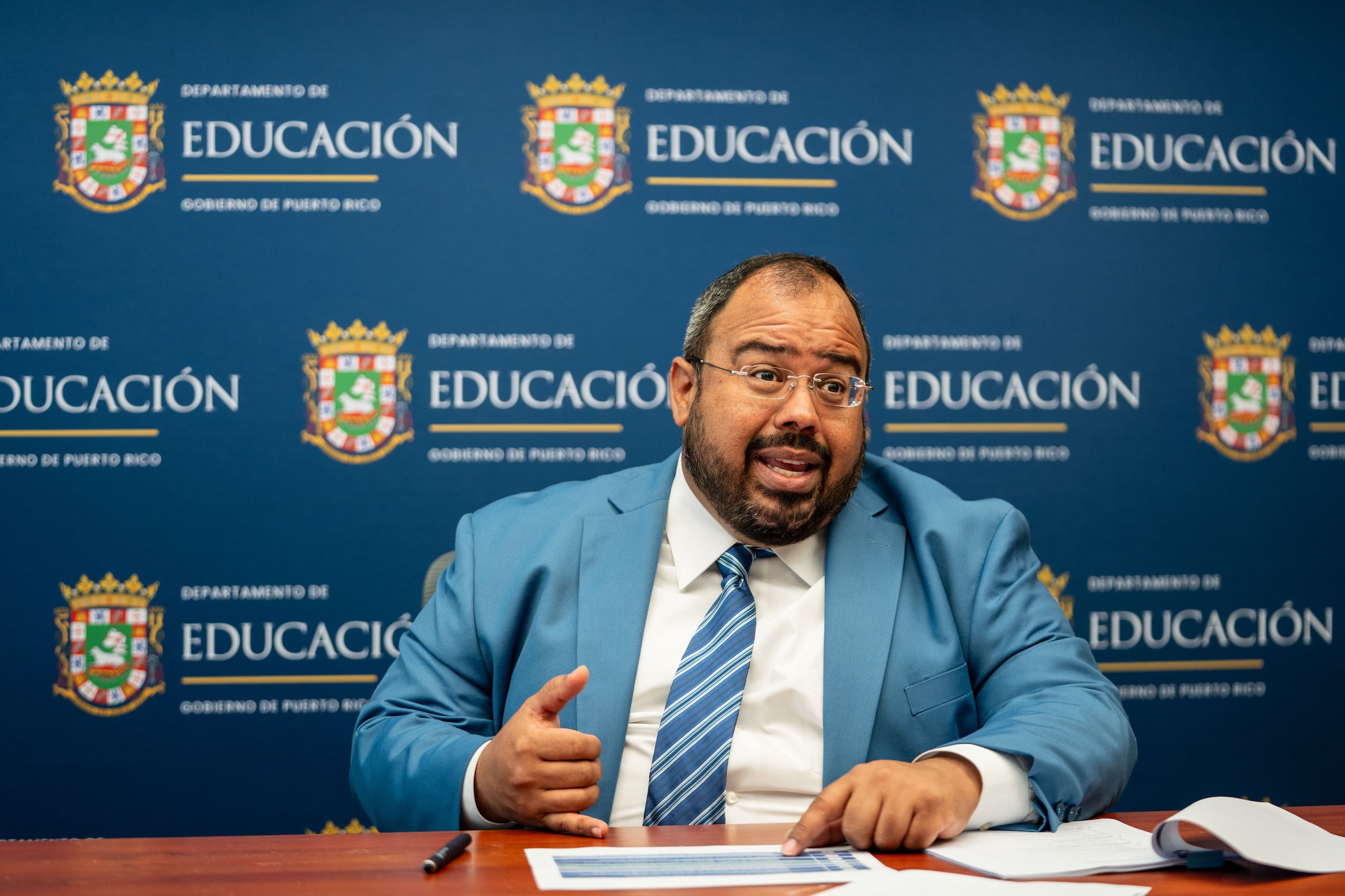 Eliezer Ramos Parés, secretario de Educación. (Archivo)