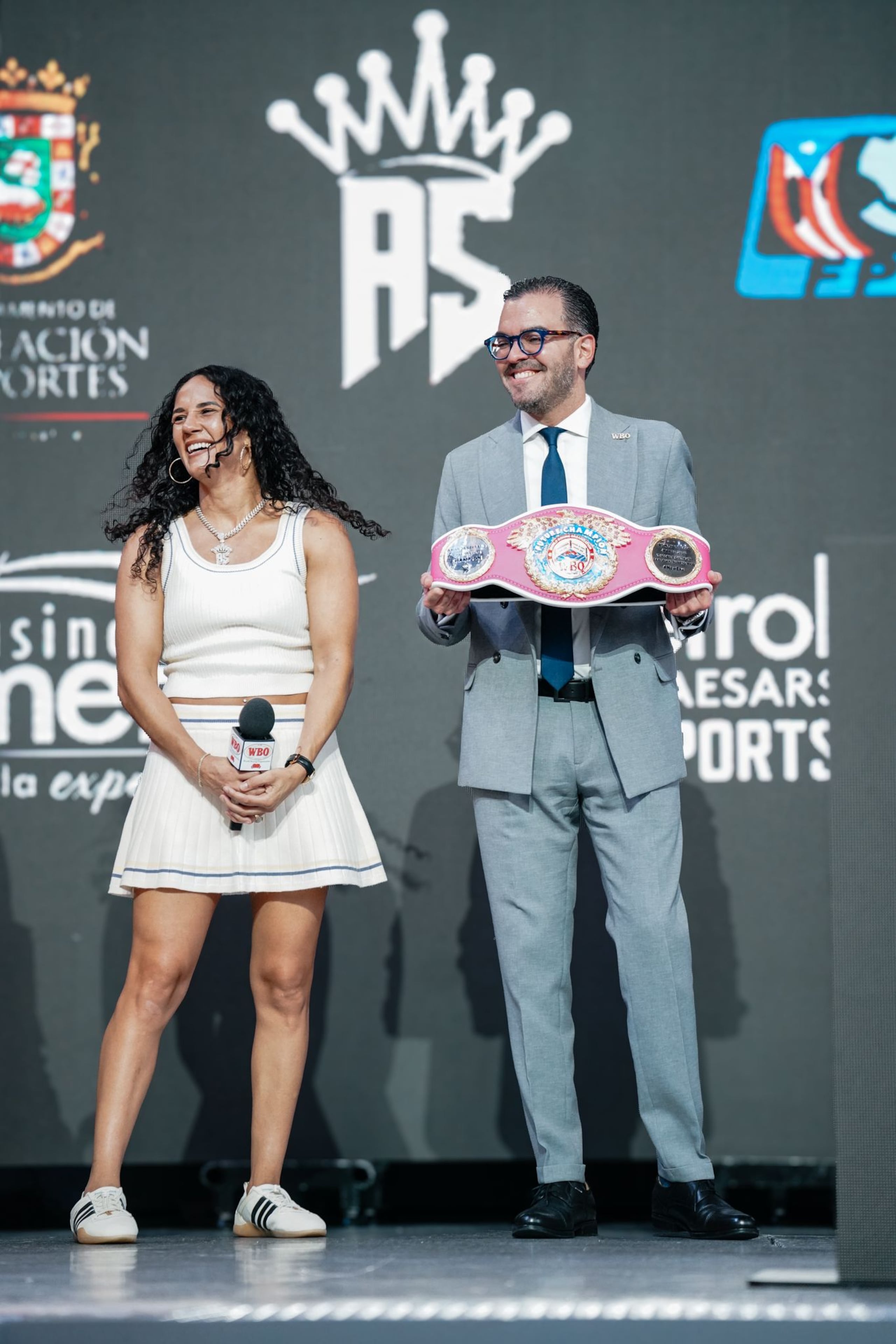 Amanda Serrano y Gustavo Olivieri