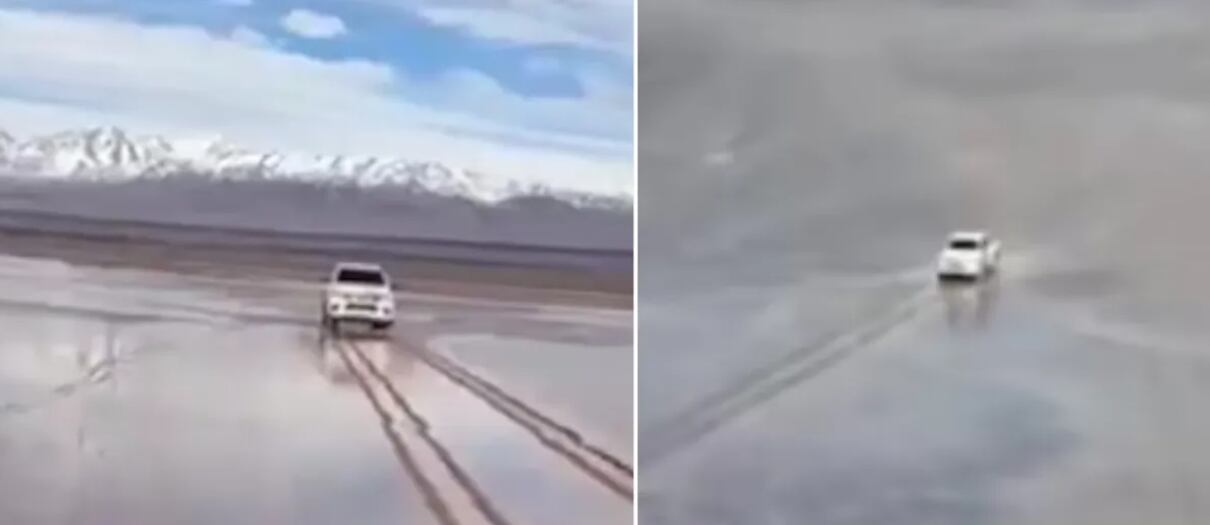Imagen de la cobertura de: Camioneta entra a zona natural protegida en Argentina y deja huellas duraderas