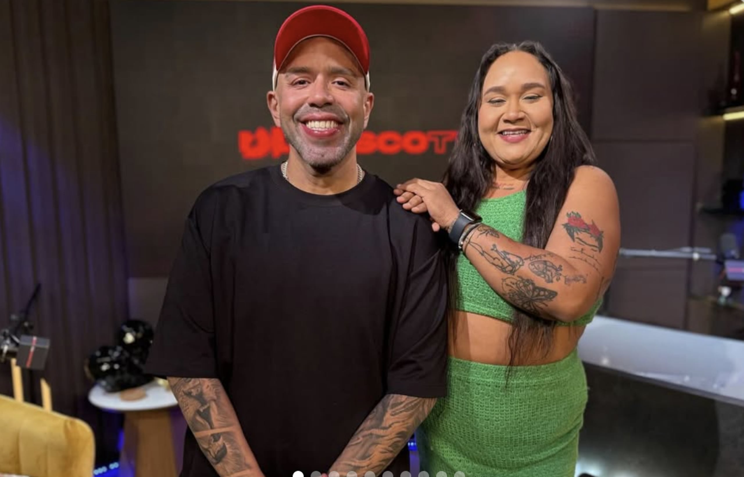 Jorge Pabón y Xiomara Calderón durante uno de los podcast en los que trabajaron juntos. (Instagram)