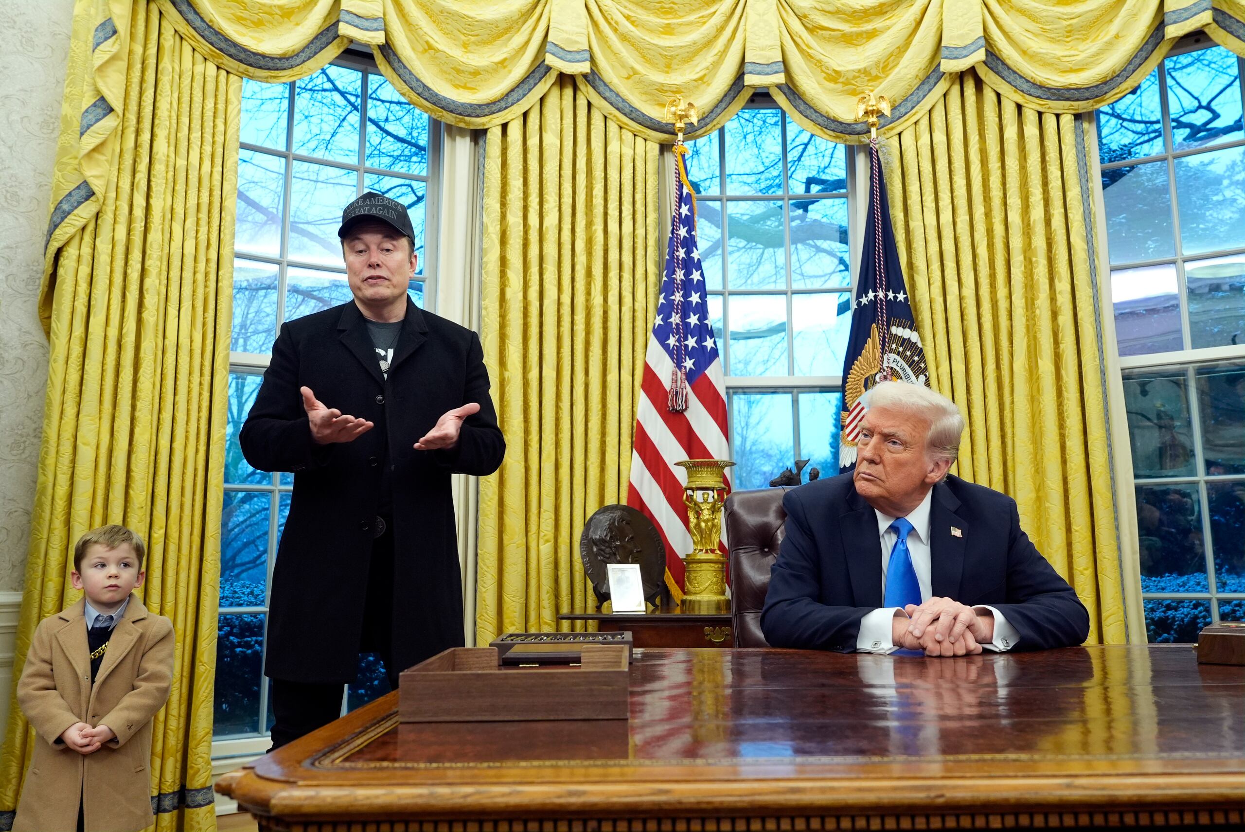 El presidente Donald Trump y Elon Musk.