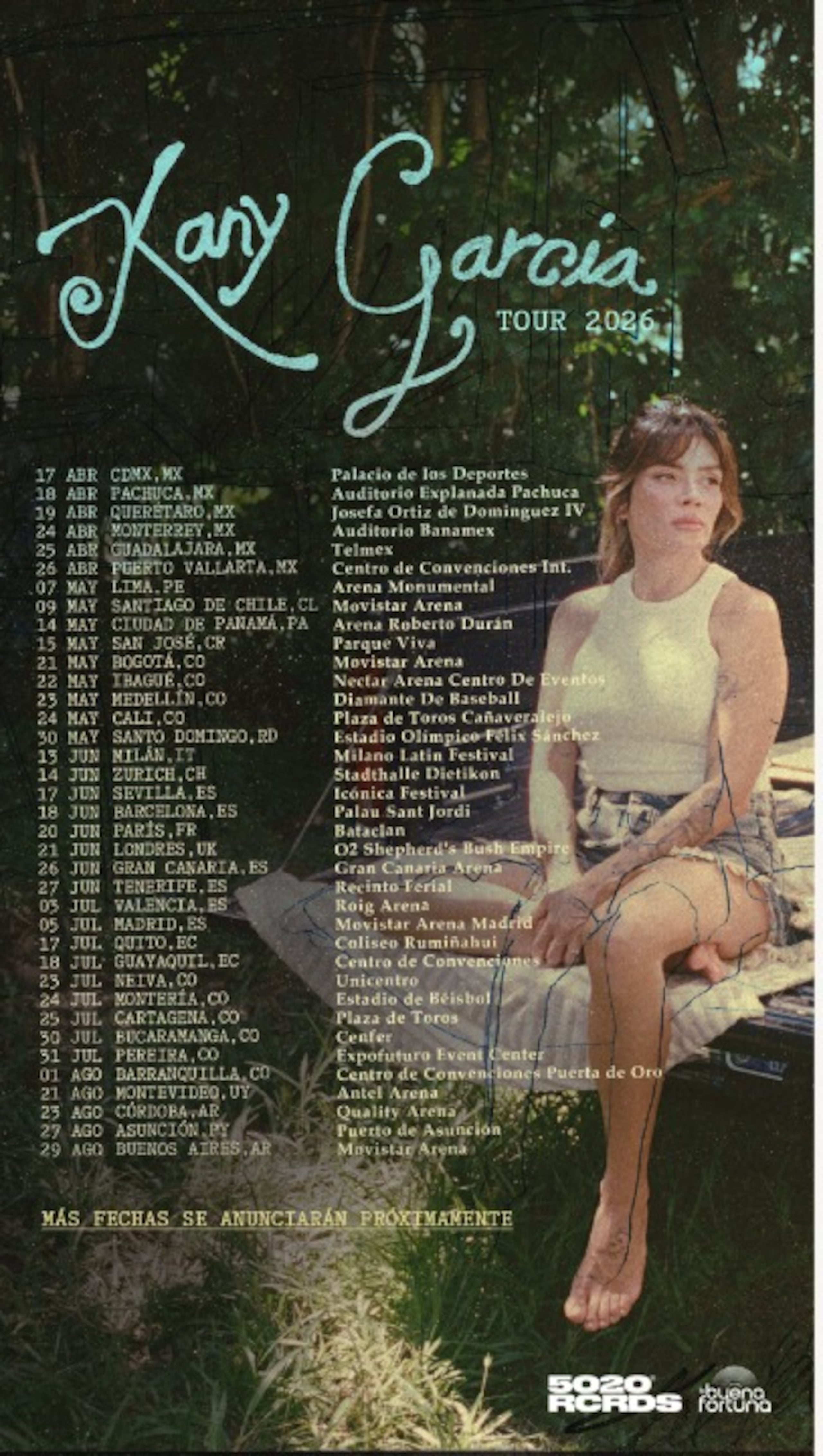 Fechas de la gira de Kany García.