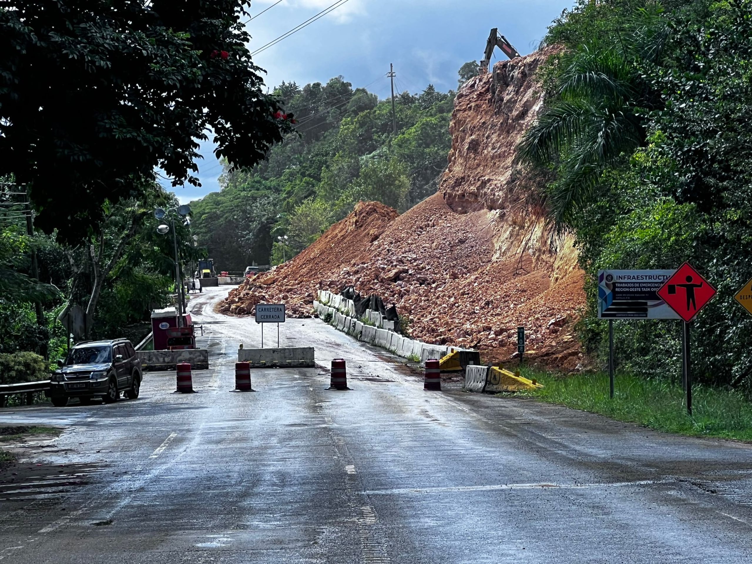 Todavía se desconoce hasta cuando permanecerá cerrado el tramo de la PR –129.