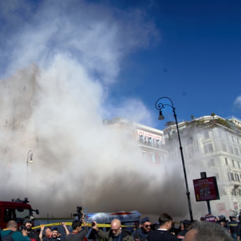FOTOS: Así quedó la Torre dei Conti tras su colapso en Roma