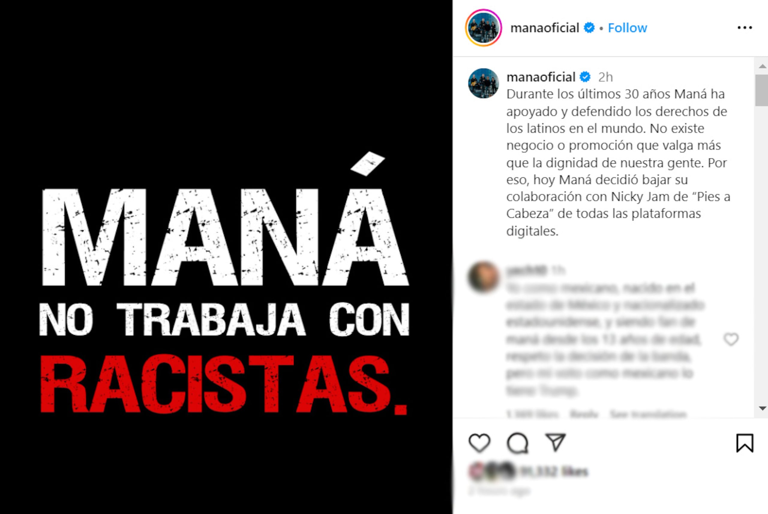 Maná, Nicky Jam