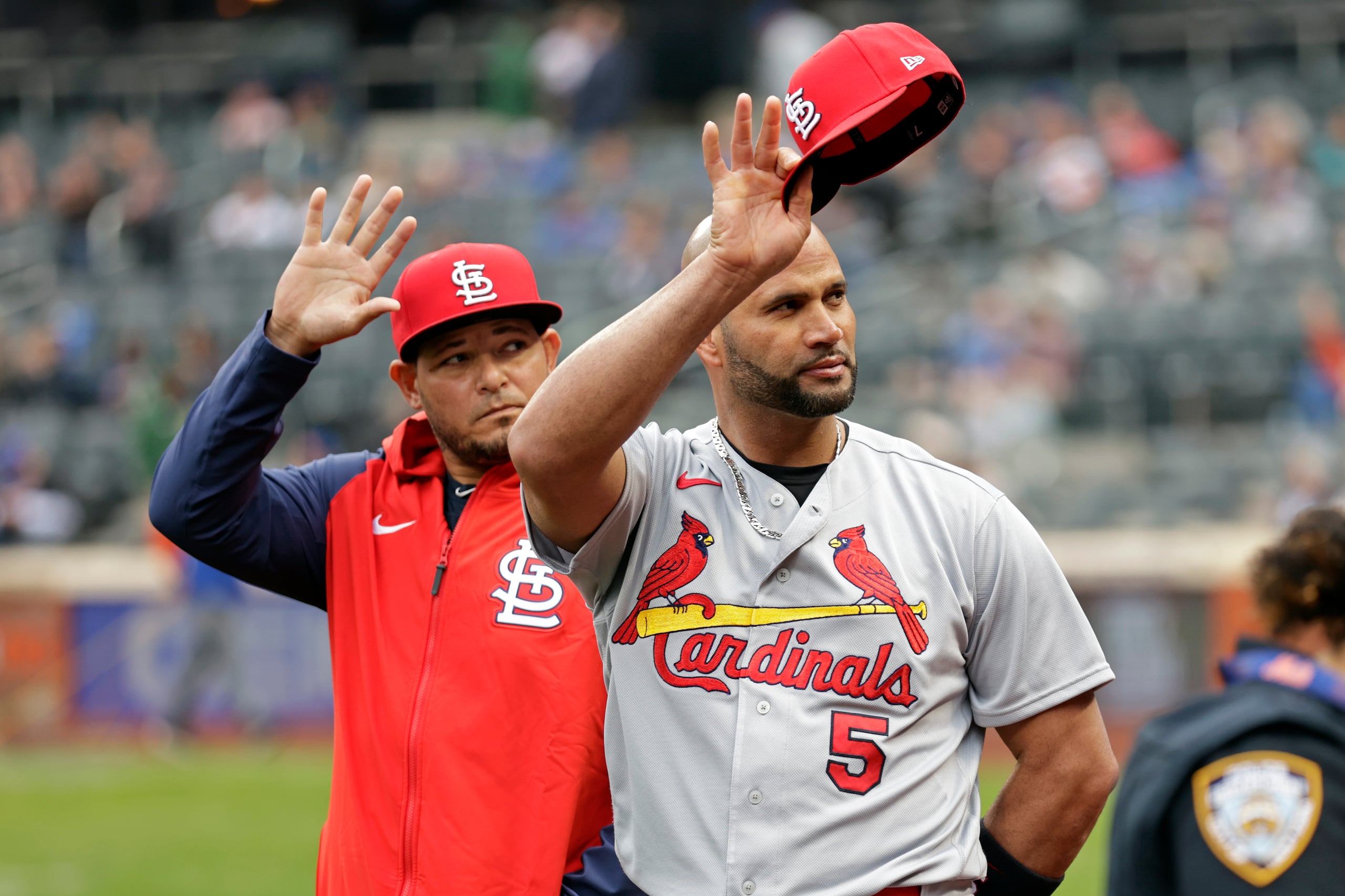 Yadier Molina y Albert Pujols se retiraron al cierre de la temporada de las Grandes Ligas en el 2022.