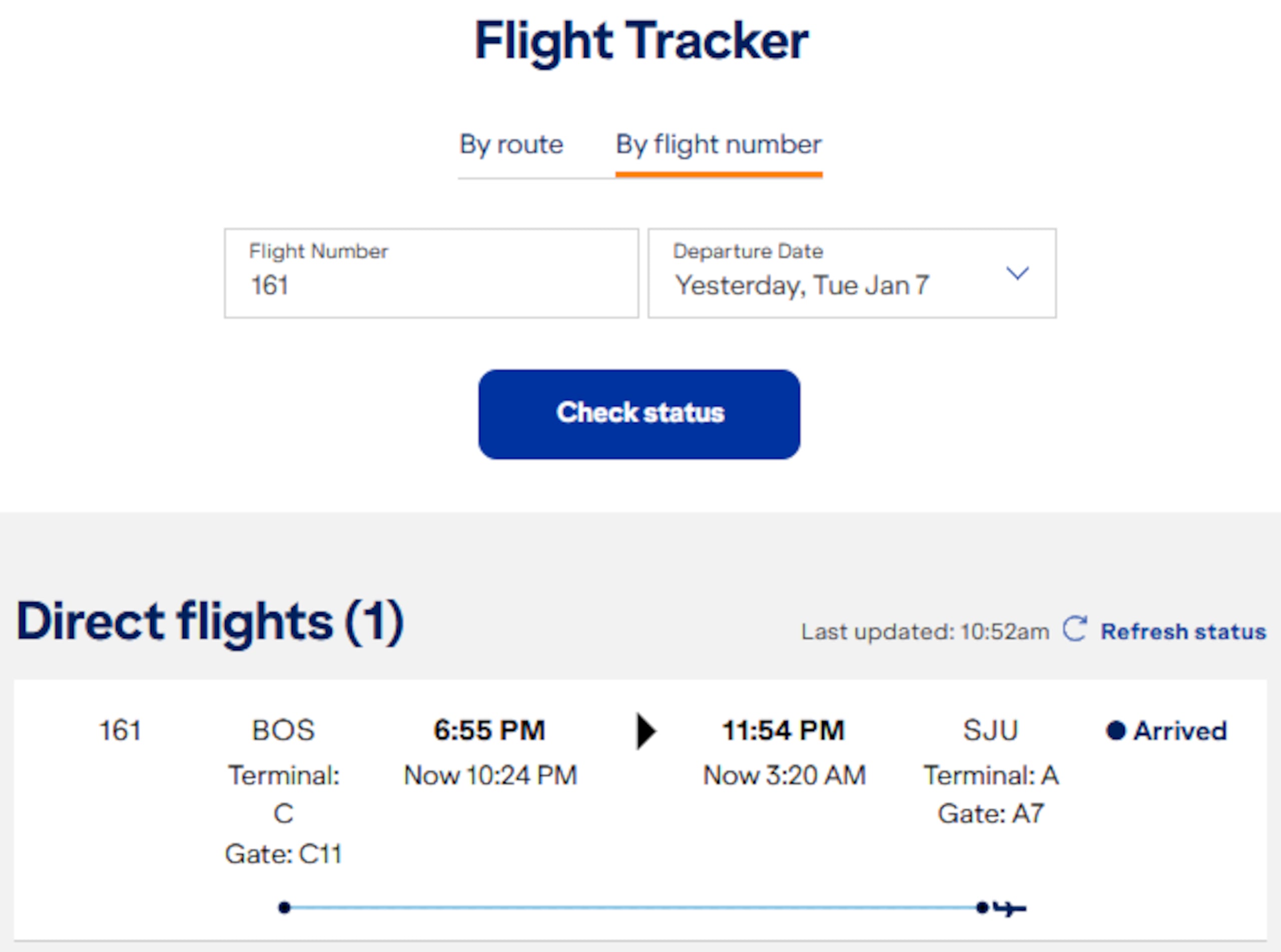 Vuelo de Boston a San Juan en el que un pasajero abrió la puerta de emergencia en la pista del Aeropuerto Internacional Logan de Boston el 7 de enero de 2024.