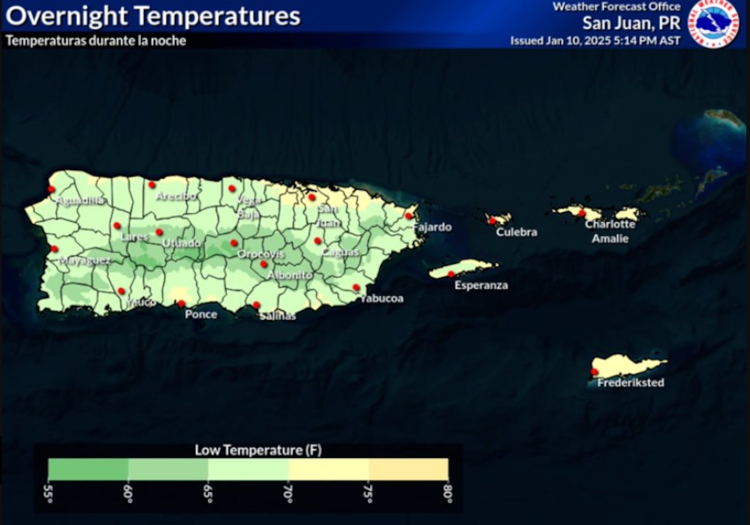 En las áreas mas altas, las temperaturas podrían llegar hasta los 50 grados.