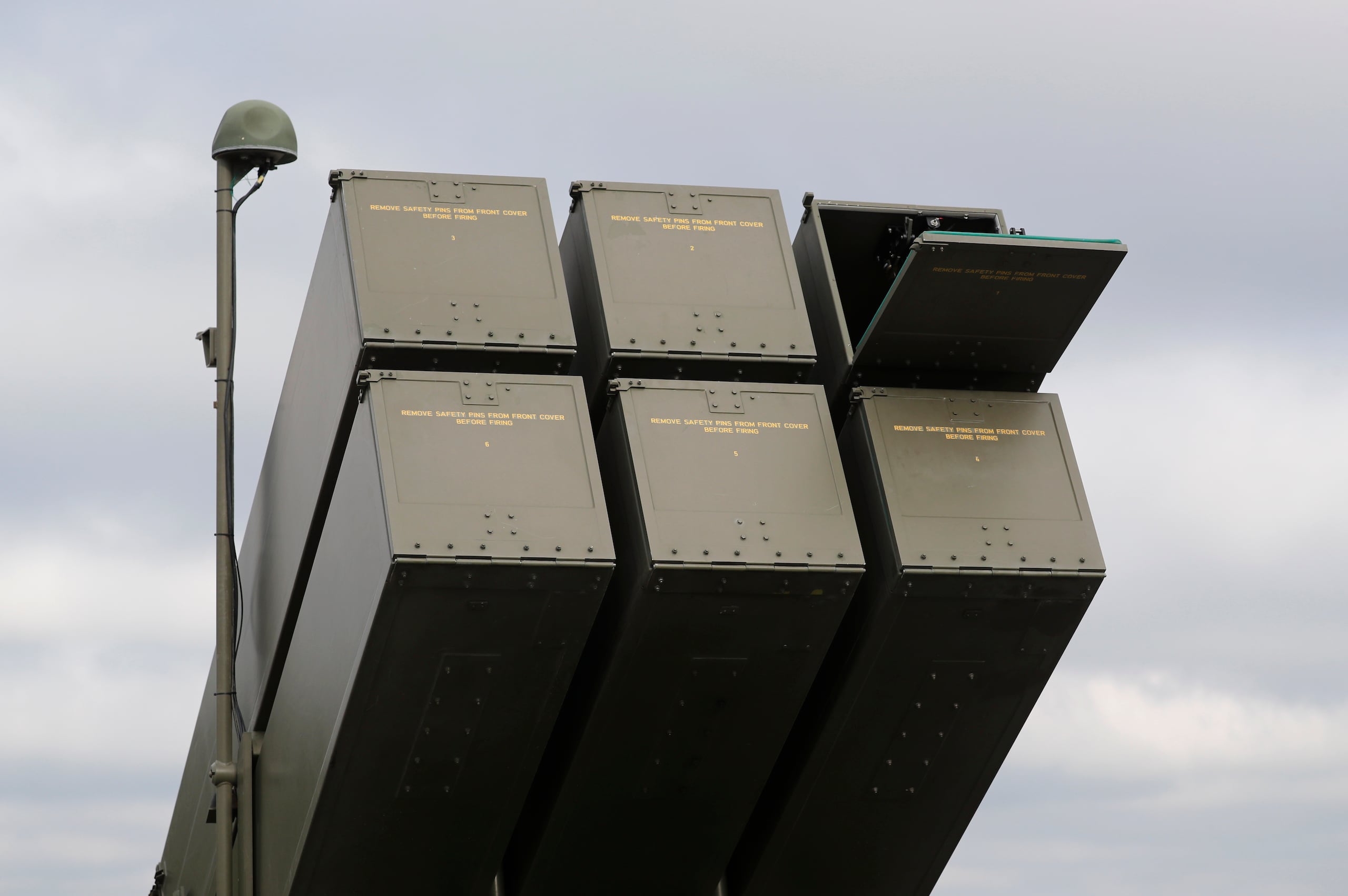 Vista de sistemas de misiles tipo tierra-aire NASAMS. (ARCHIVO/EFE/Toms Kalnins)