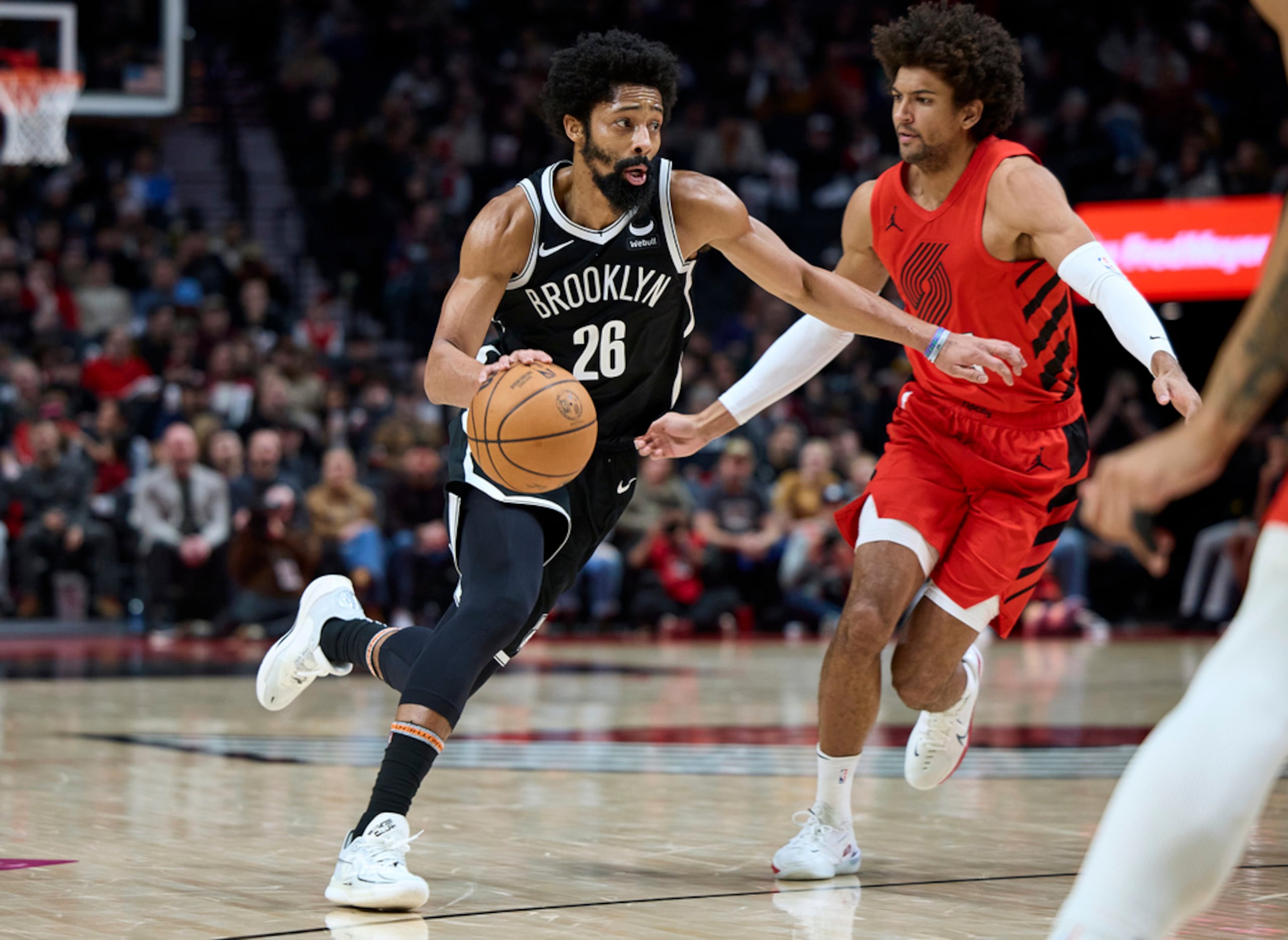 Spencer Dinwiddie fue titular en 48 encuentros esta campaña por los Nets y promedió 12.6 puntos y 6.0 asistencias.