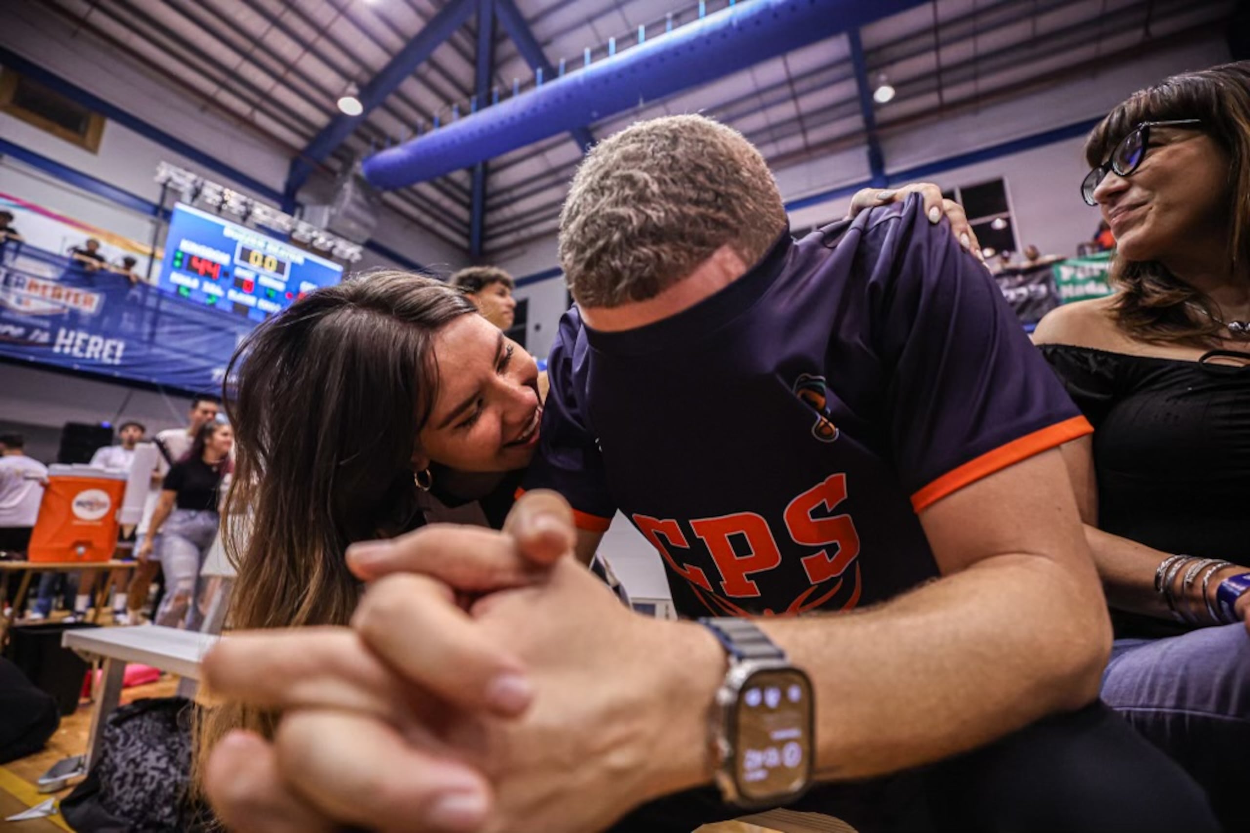 Iván Ríos en los momentos culminantes de la final del Top Ranked Buzzer Beater entre Caguas Private School y Kingdom Christian Academy.