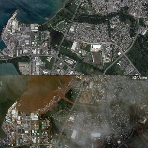 FOTOS : El desastre del huracán Melissa en Jamaica visto desde arriba