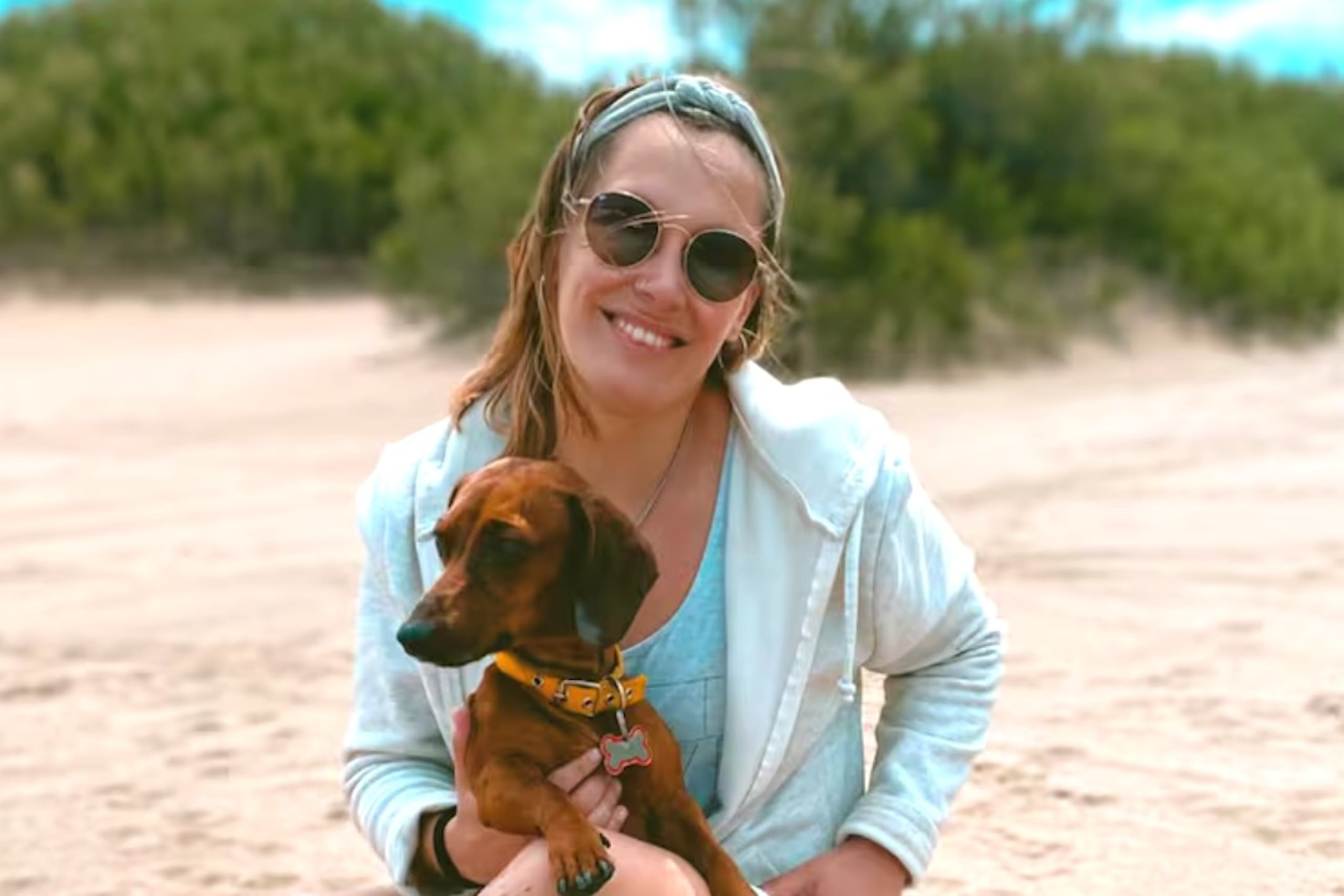 Periodista Leticia Lembi, quien murió en accidente en Argentina.