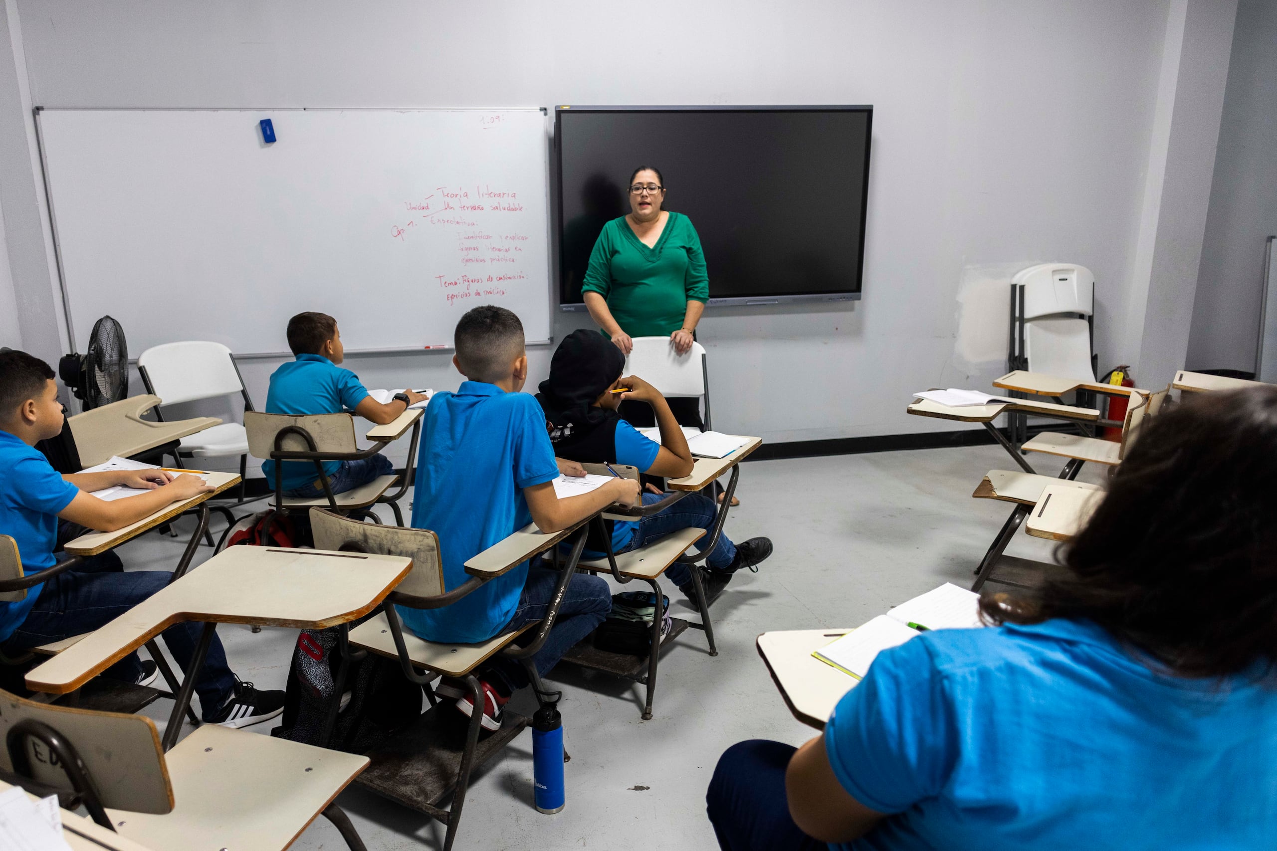 Un salón escolar en Yauco. (Archivo / GFR Media)