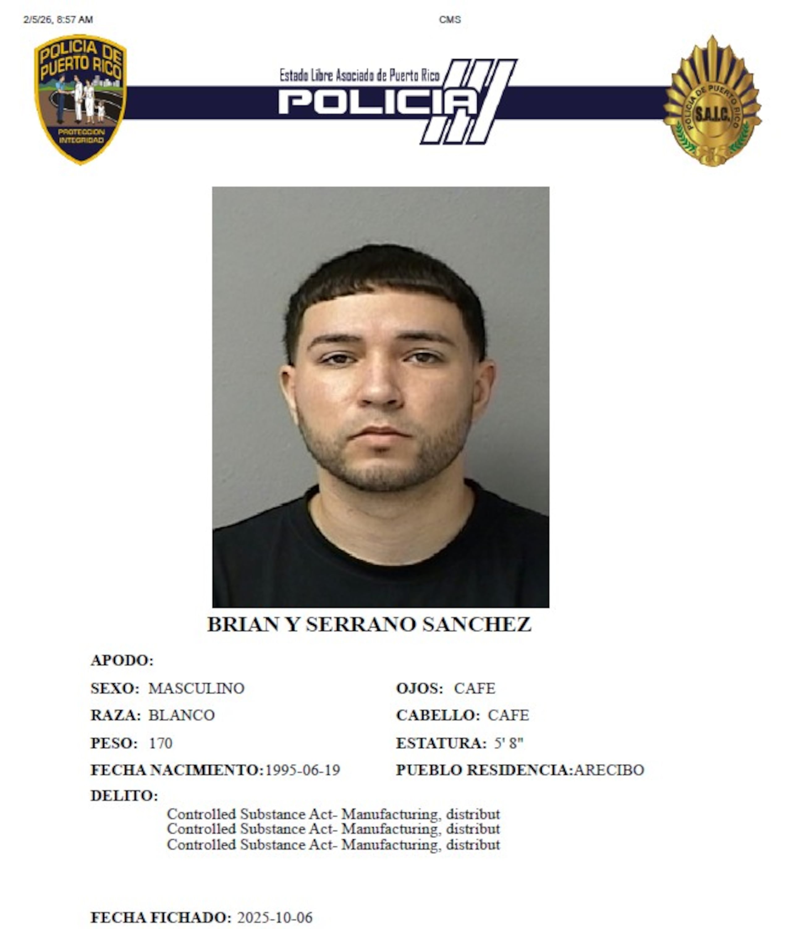 Serrano Sánchez alegadamente portaba un arma, cuando fue sorprendido por un guardia de seguridad del hotel, quien le disparó.