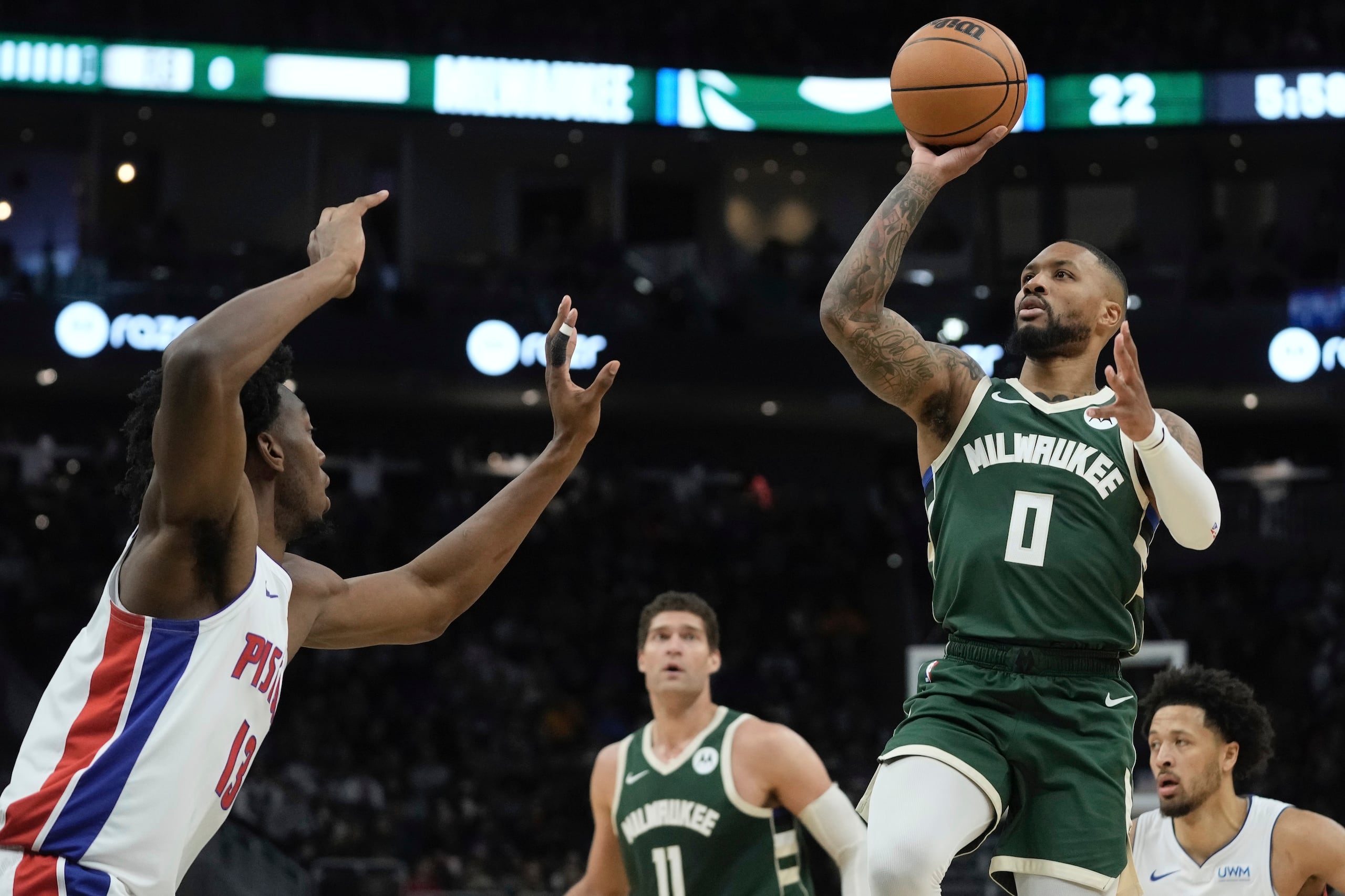 Damian Lillard fue el mejor de la noche con 33 tantos.