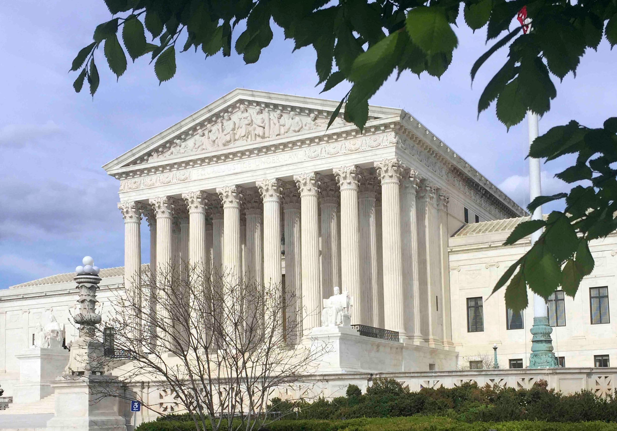 Fachada del Tribunal Supremo de los Estados Unidos, ubicado en Washington, D.C. (AP)