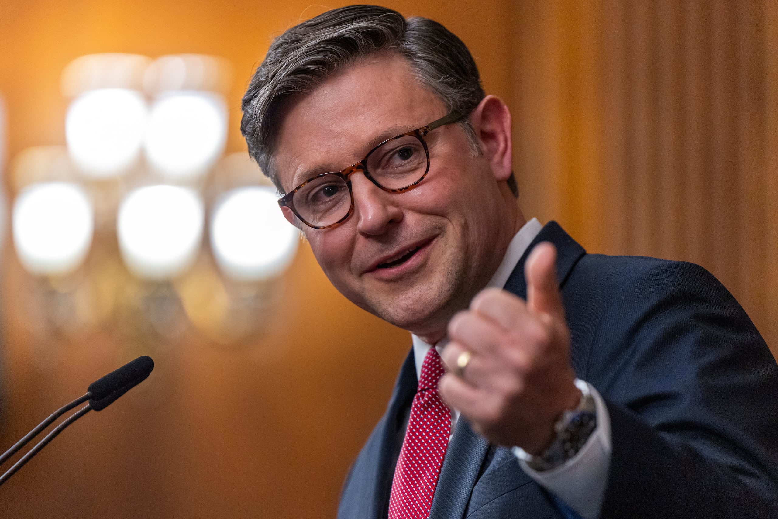 El presidente de la Cámara de Representantes de Estados Unidos, Mike Johnson.