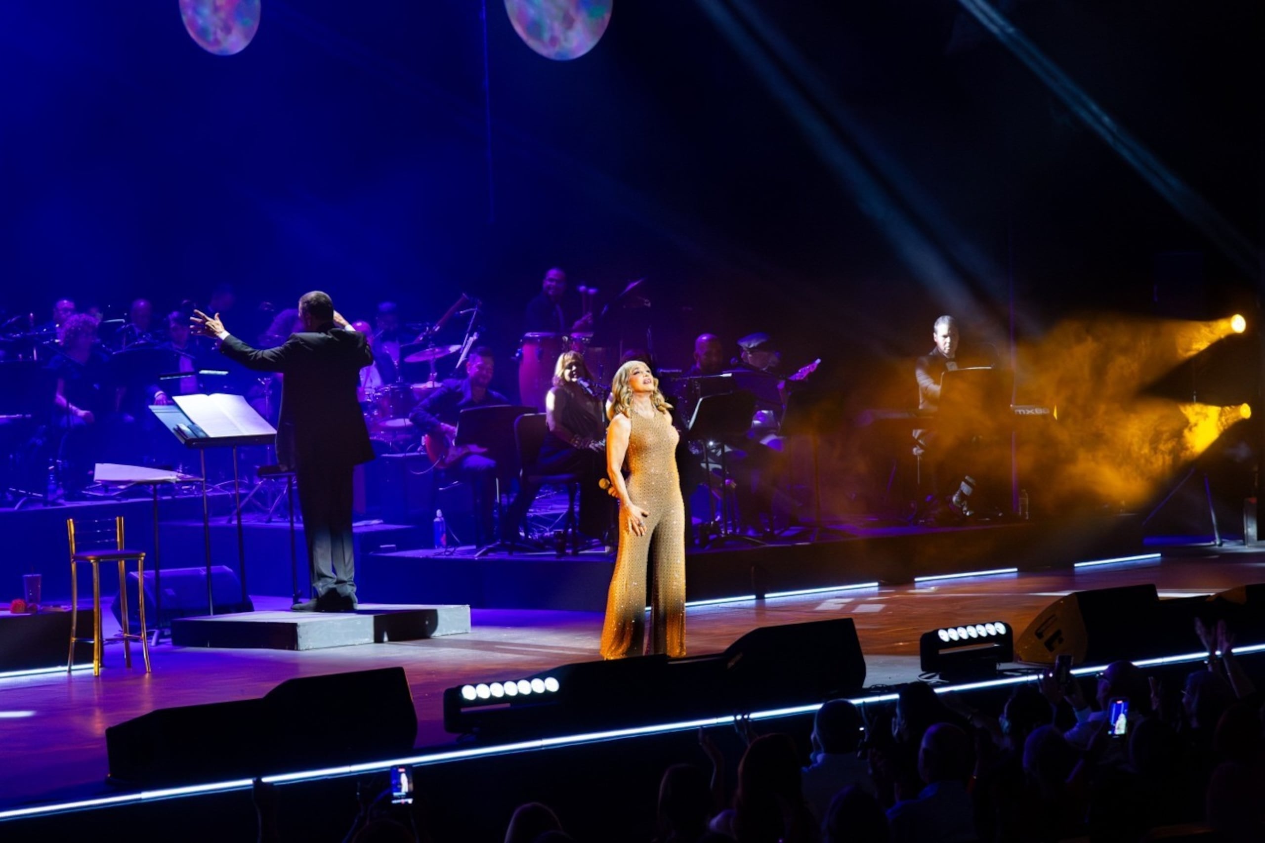 El concierto, dividido en dos partes.