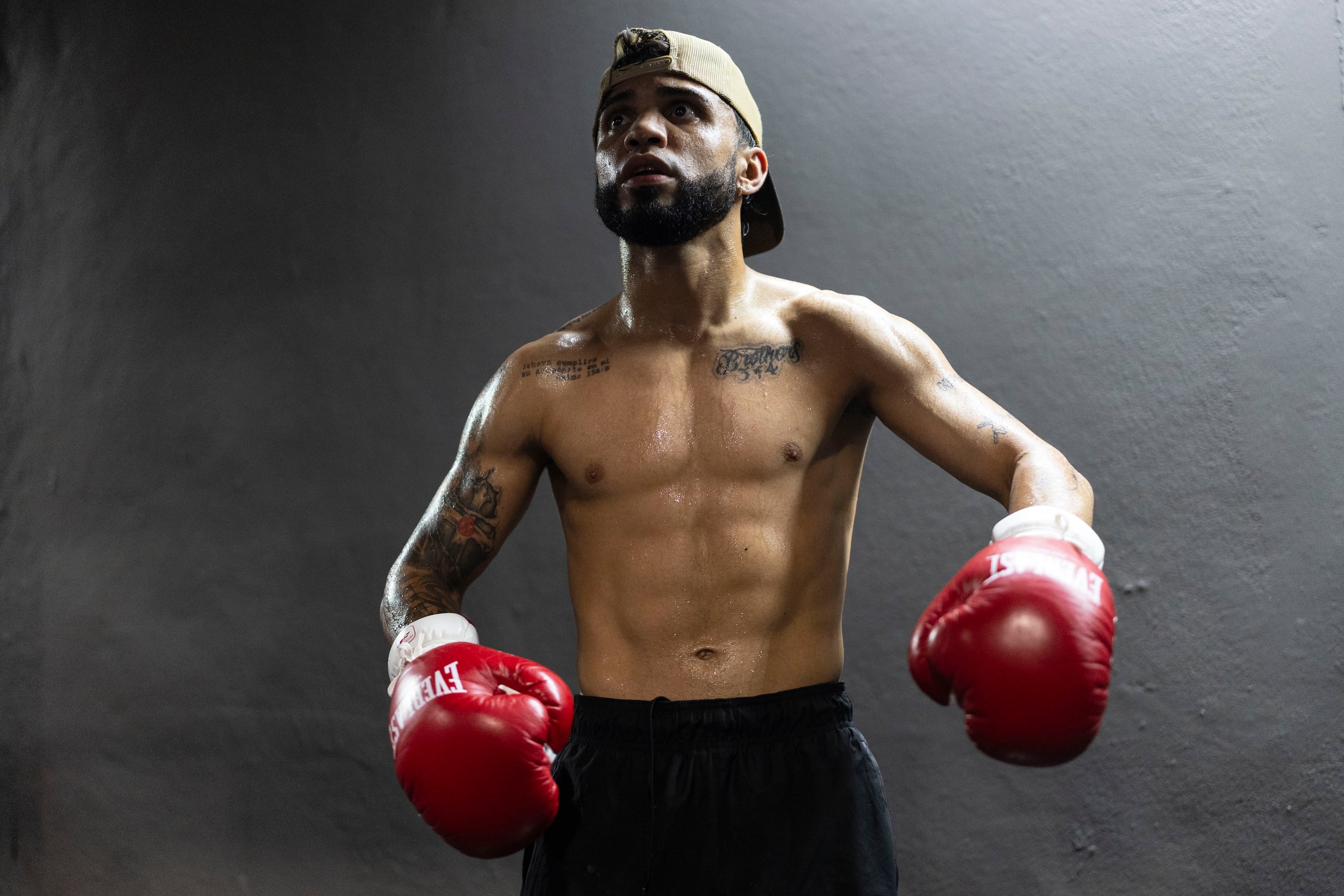 Entrenamiento público de Oscar "El Pupilo" Collazo.