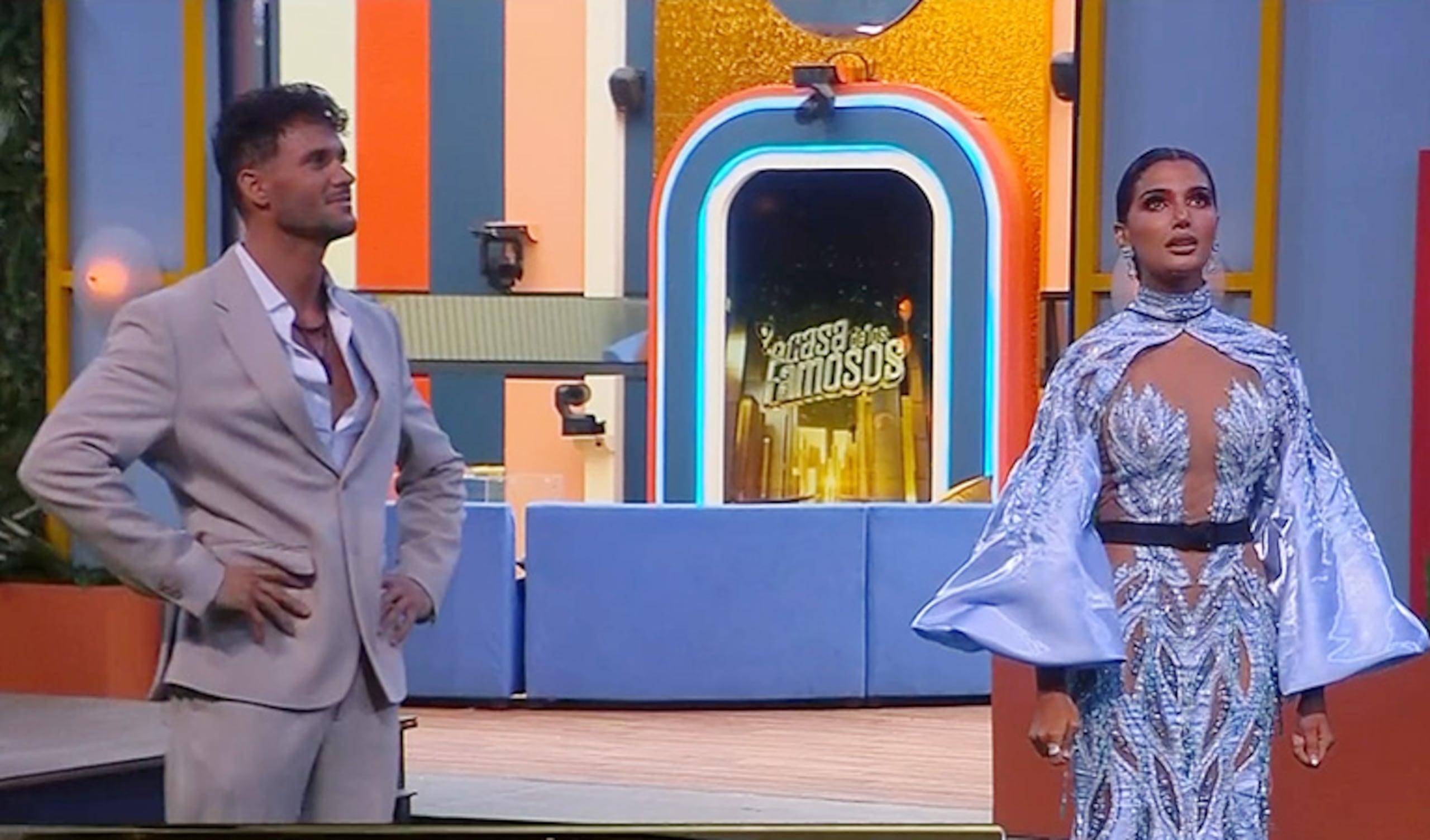 Celinee Santos y Fabio Agostini en la gala final de La casa de los famosos 6.