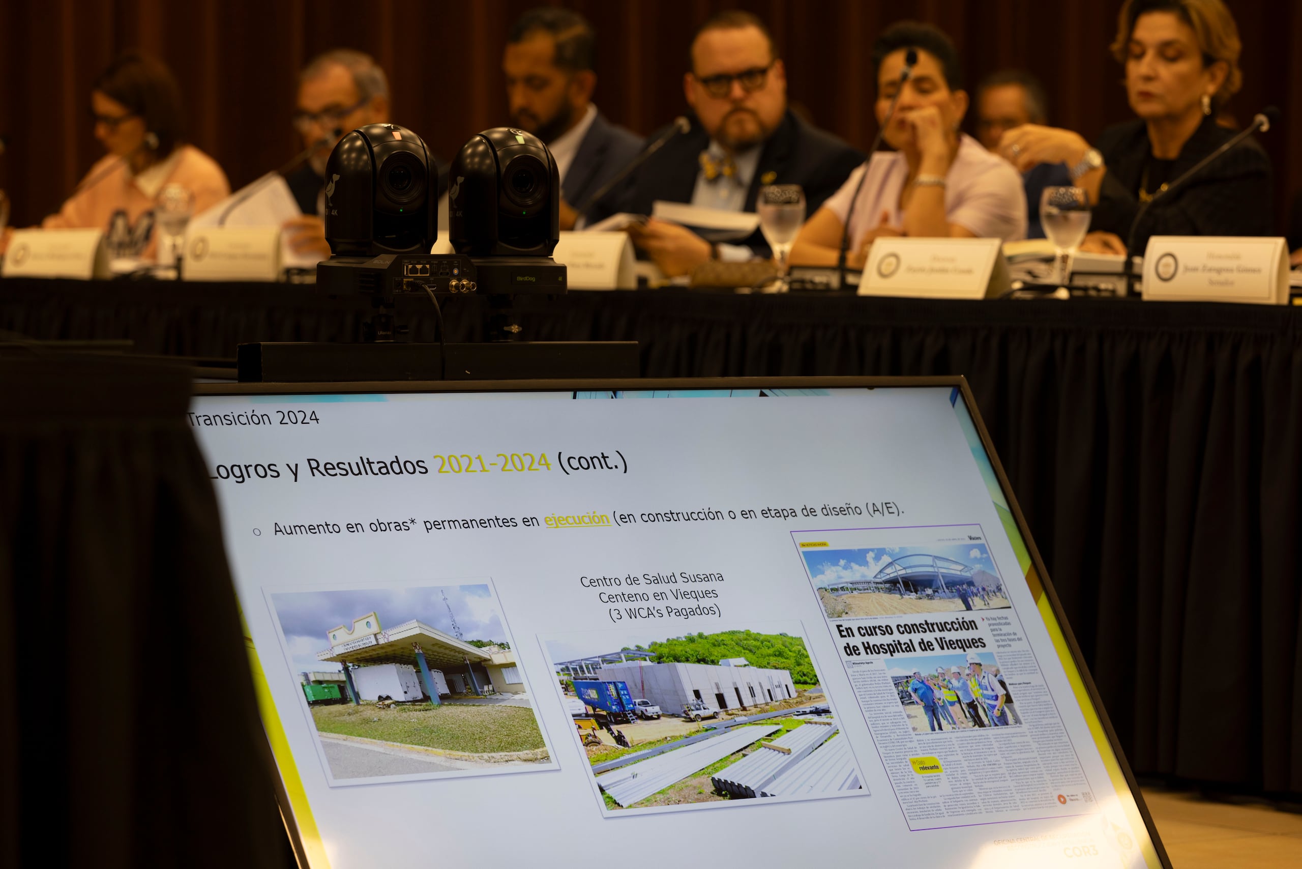 El director ejecutivo de COR3, Manuel Laboy, presentó el progreso de la reconstrucción.