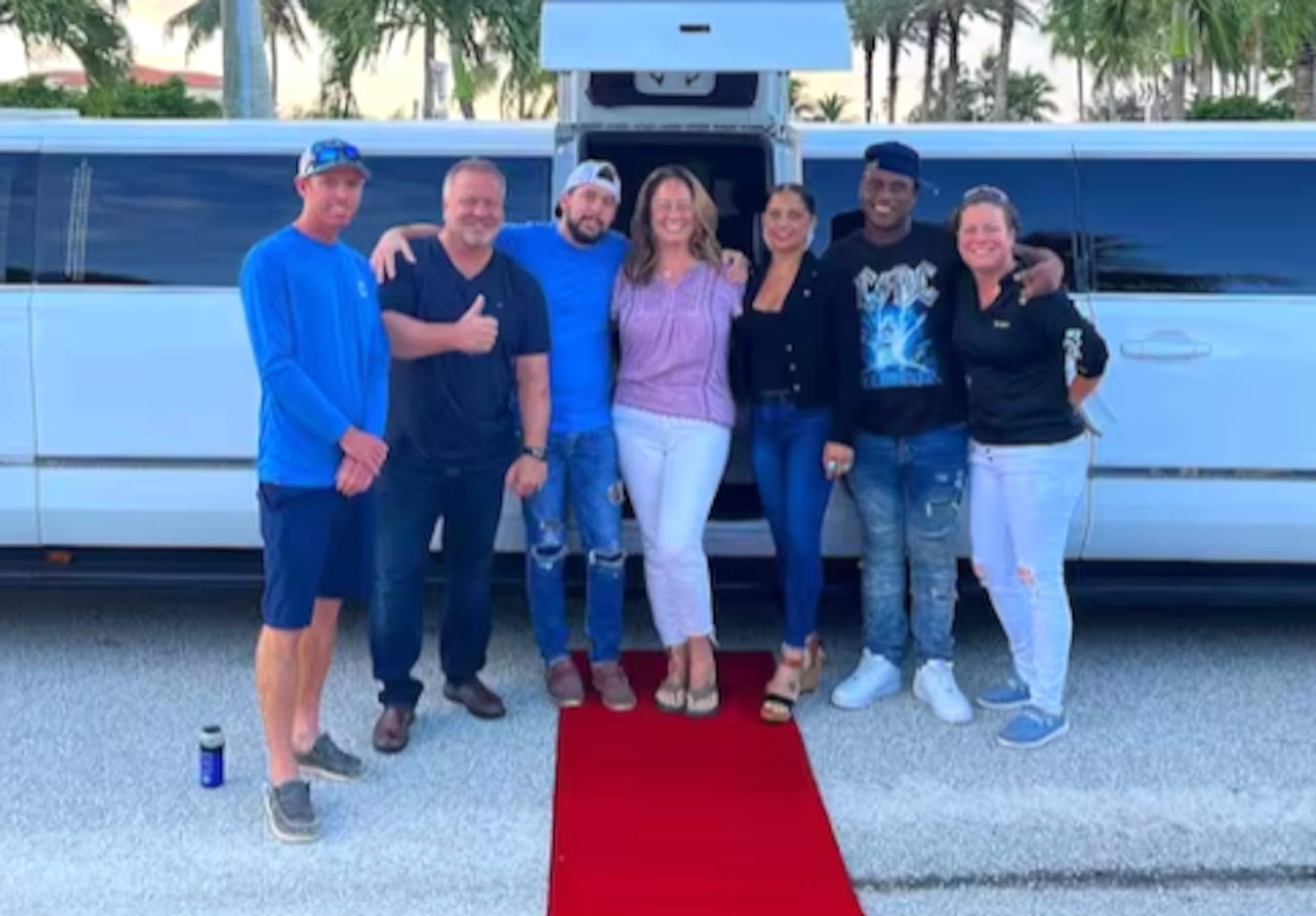 Fueron juntos a West Palm Beach a cobrar el premio.