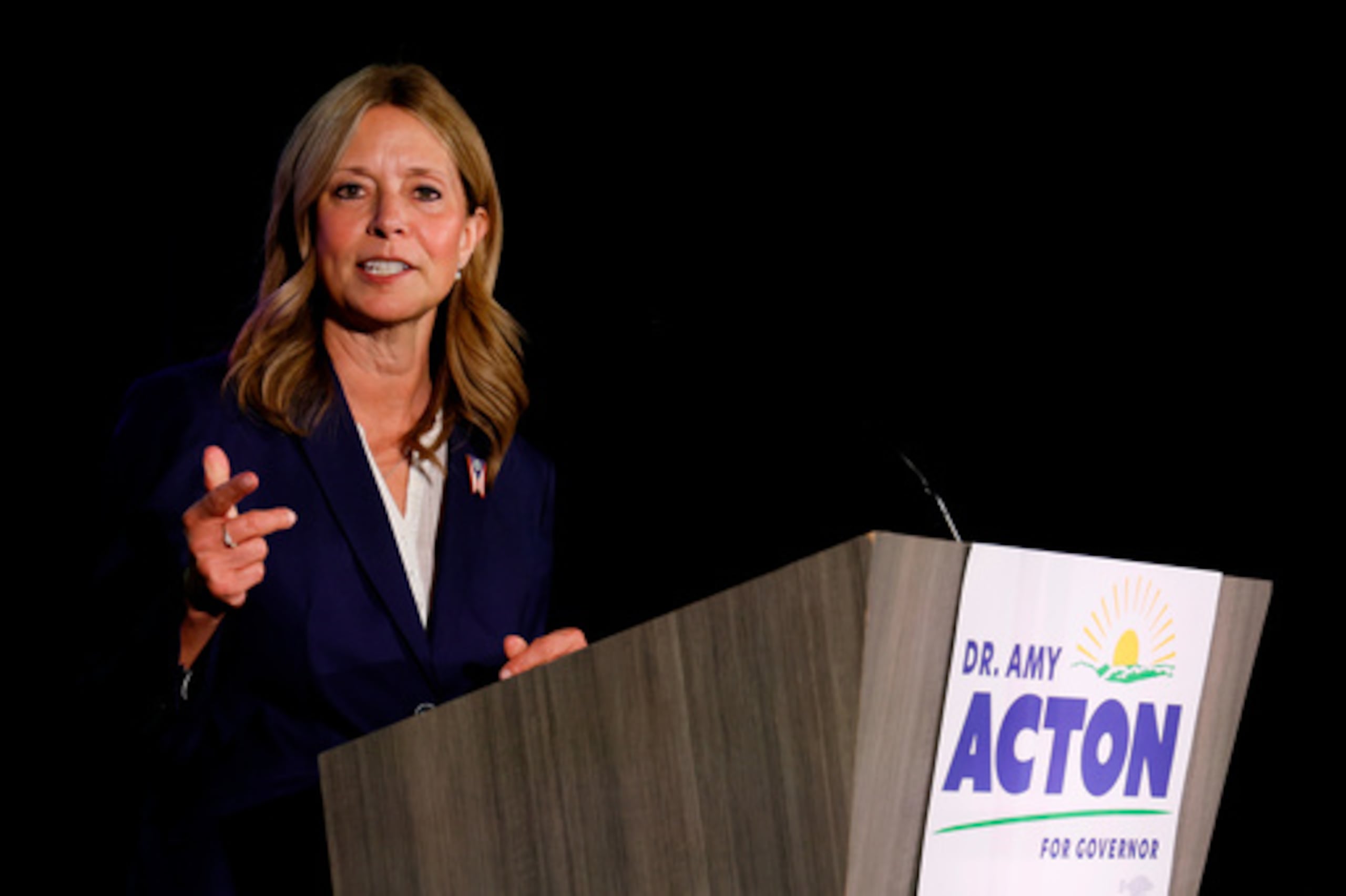 La Dra. Amy Acton, candidata demócrata a la gobernación, de Ohio.
