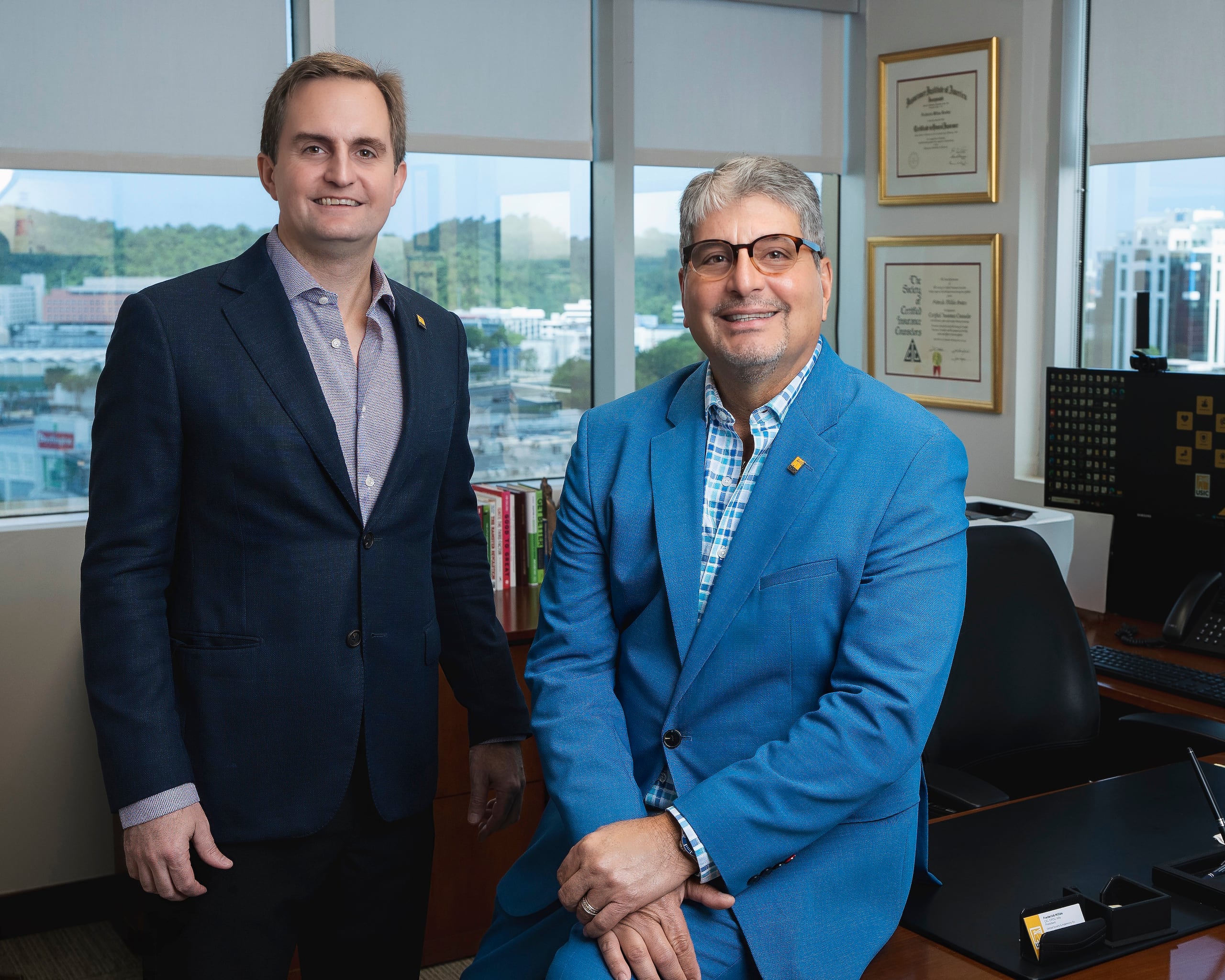 Rafael A. Blanes González, CIC, AFSB, CPCU, ARe, CRM, vicepresidente ejecutivo y chief risk officer y Frederick Millán Benítez, CIC, CPCU, ARe, presidente de USIC.